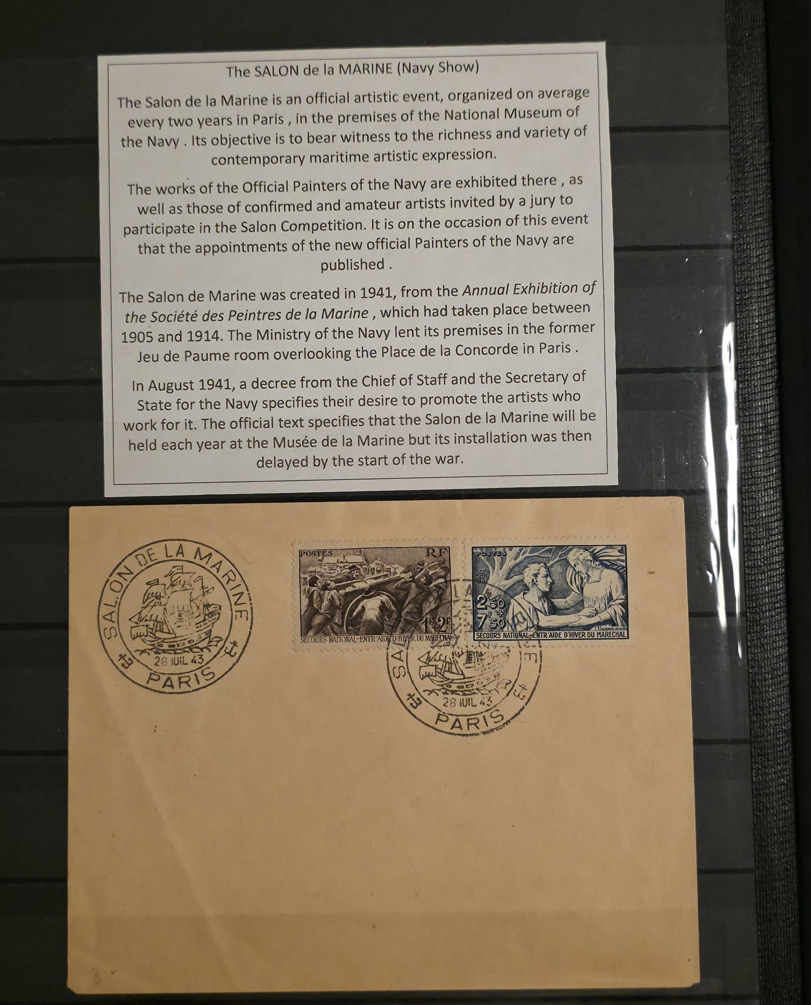 a envelope and a piece of paper