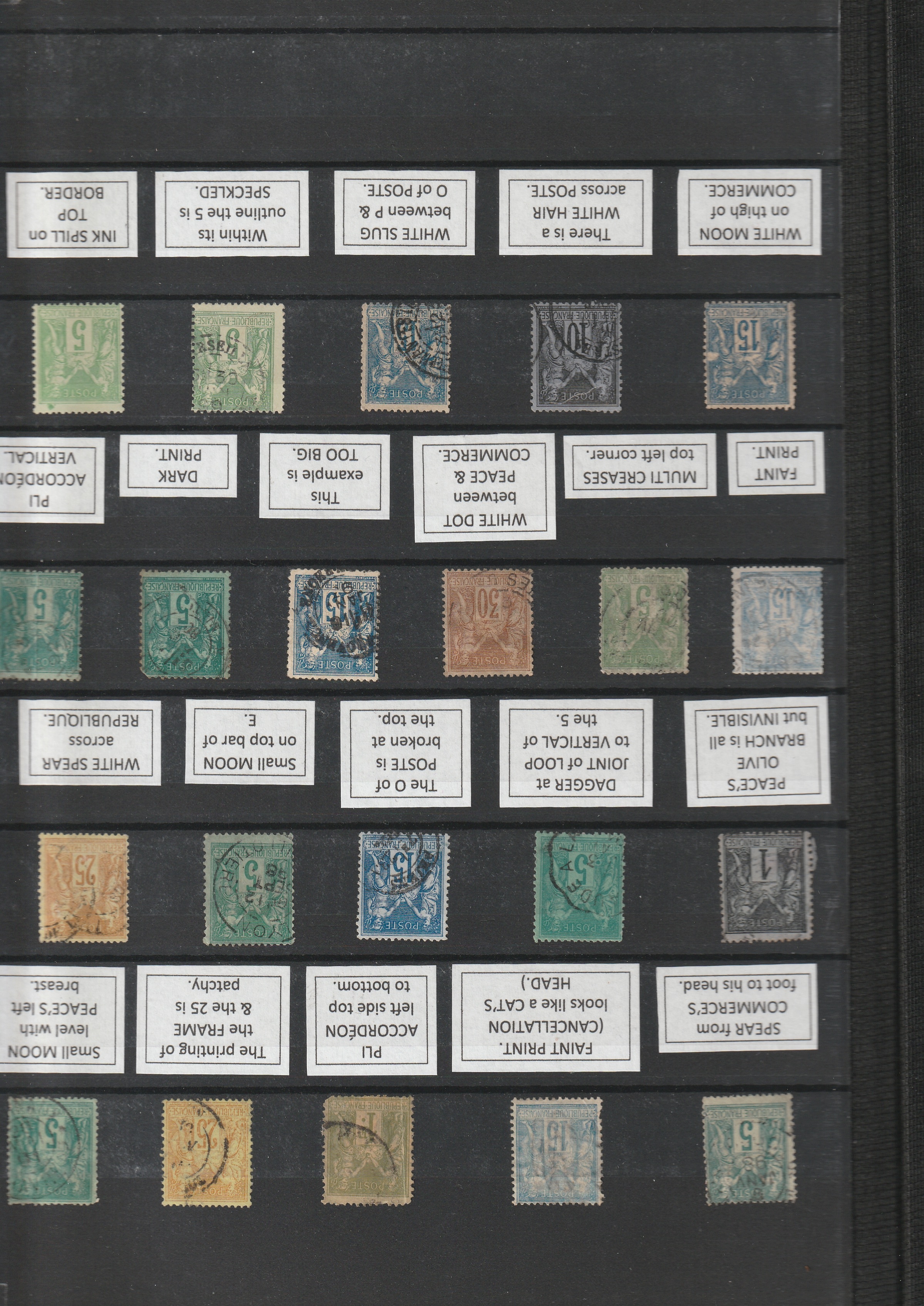 a collection of postage stamps
