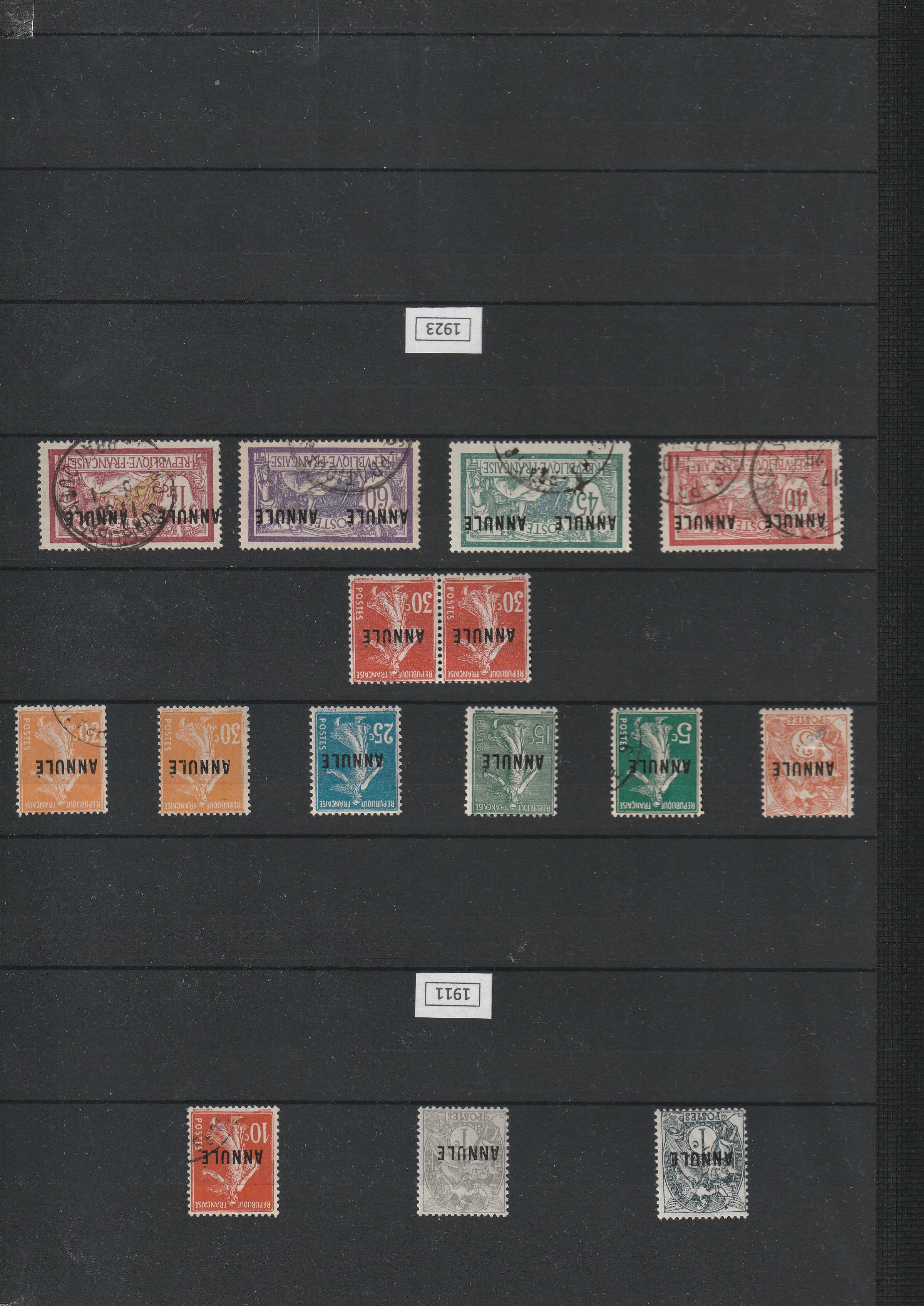 a collection of postage stamps
