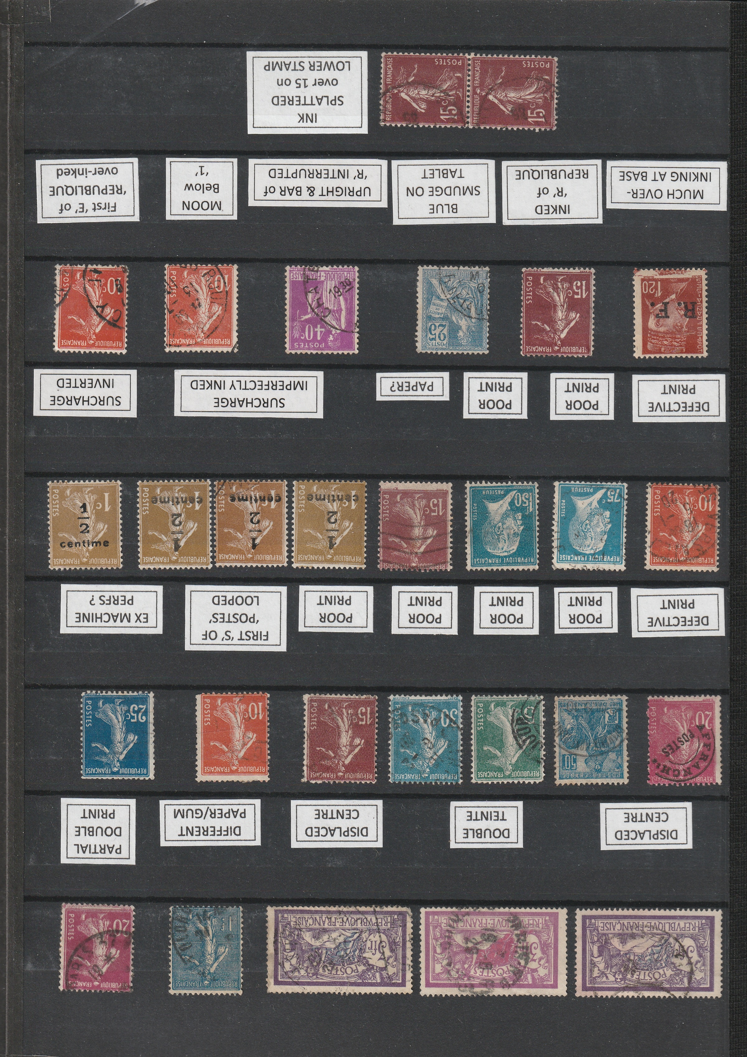 a collection of postage stamps