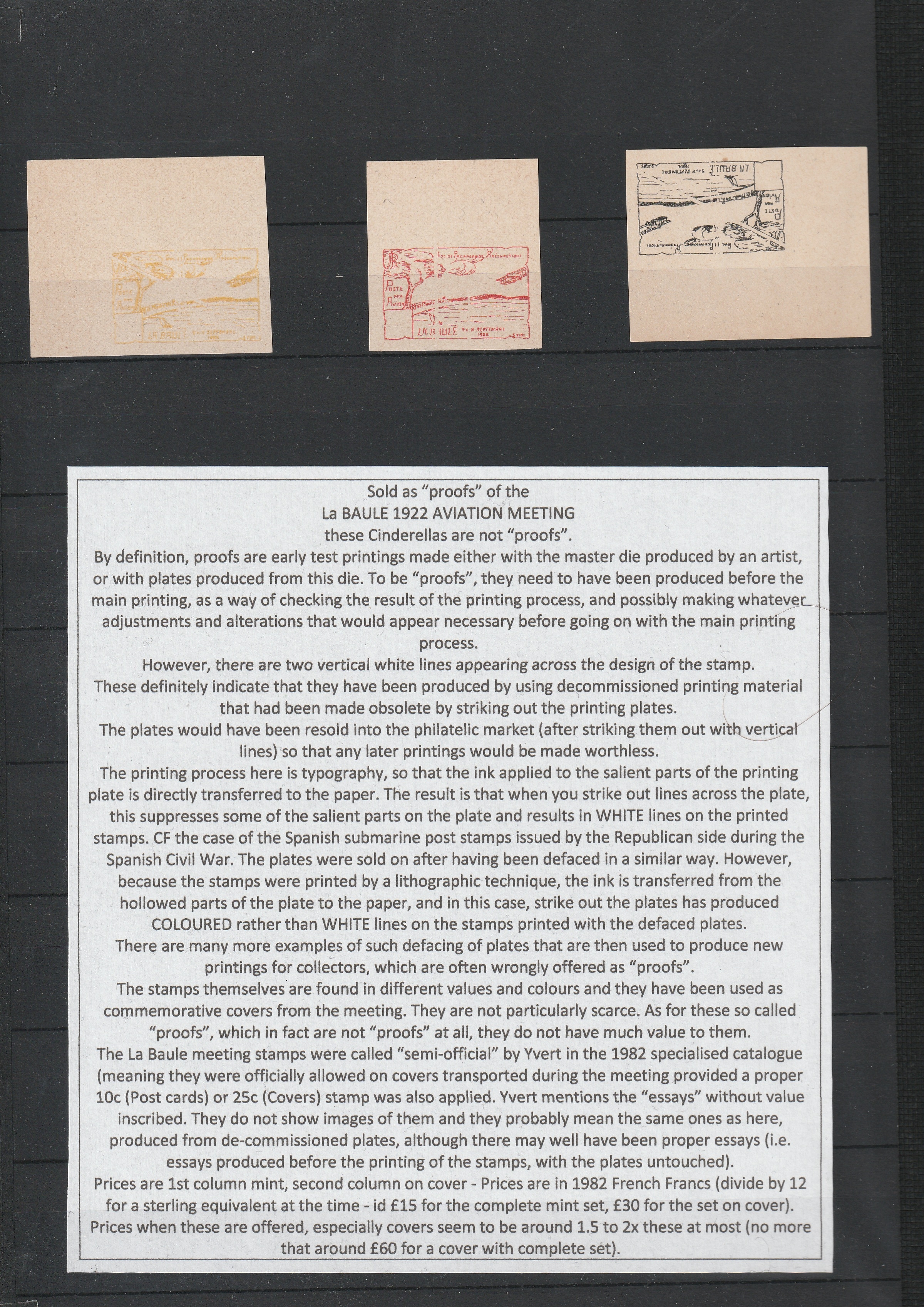 a group of papers on a black board