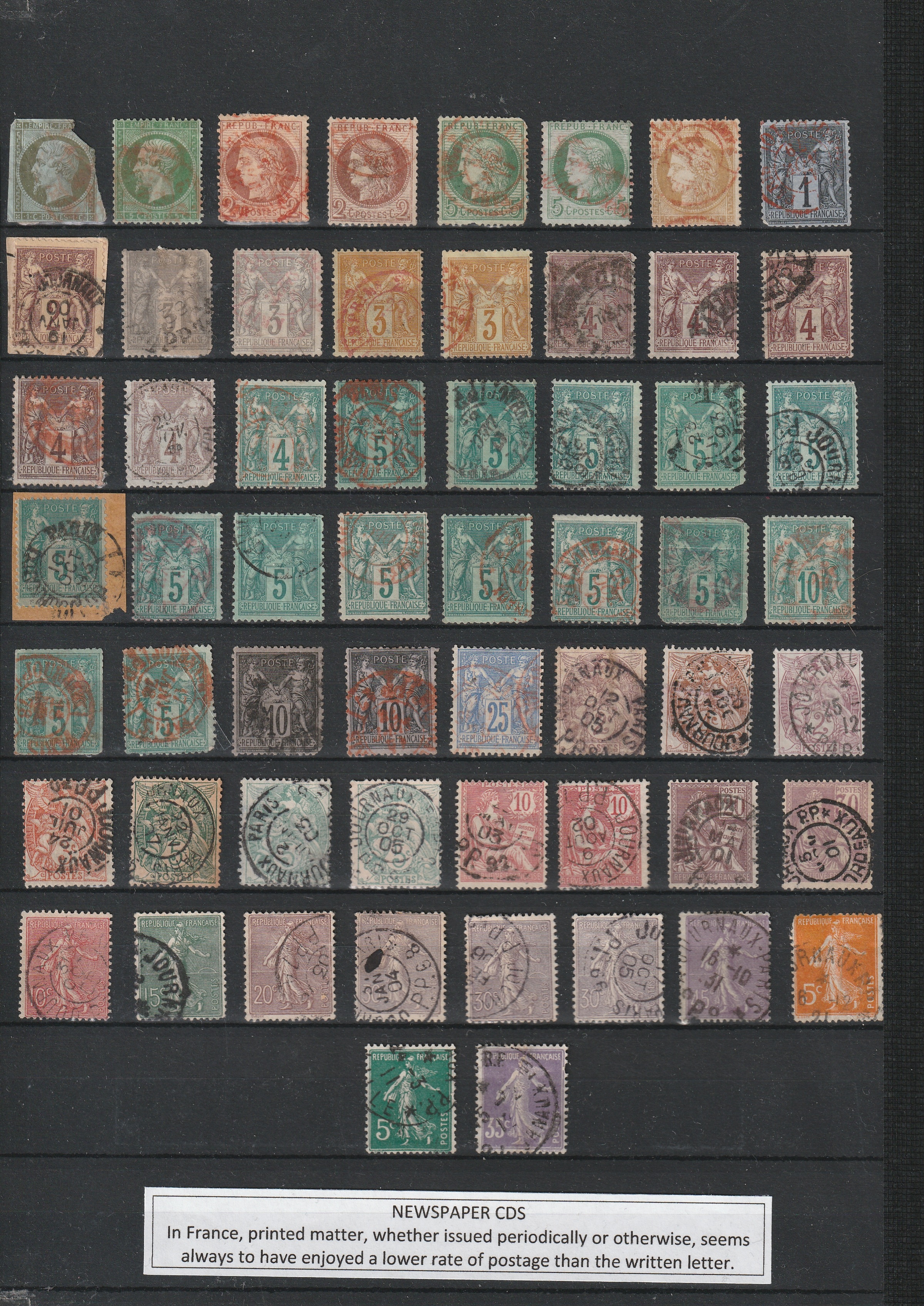 a collection of postage stamps