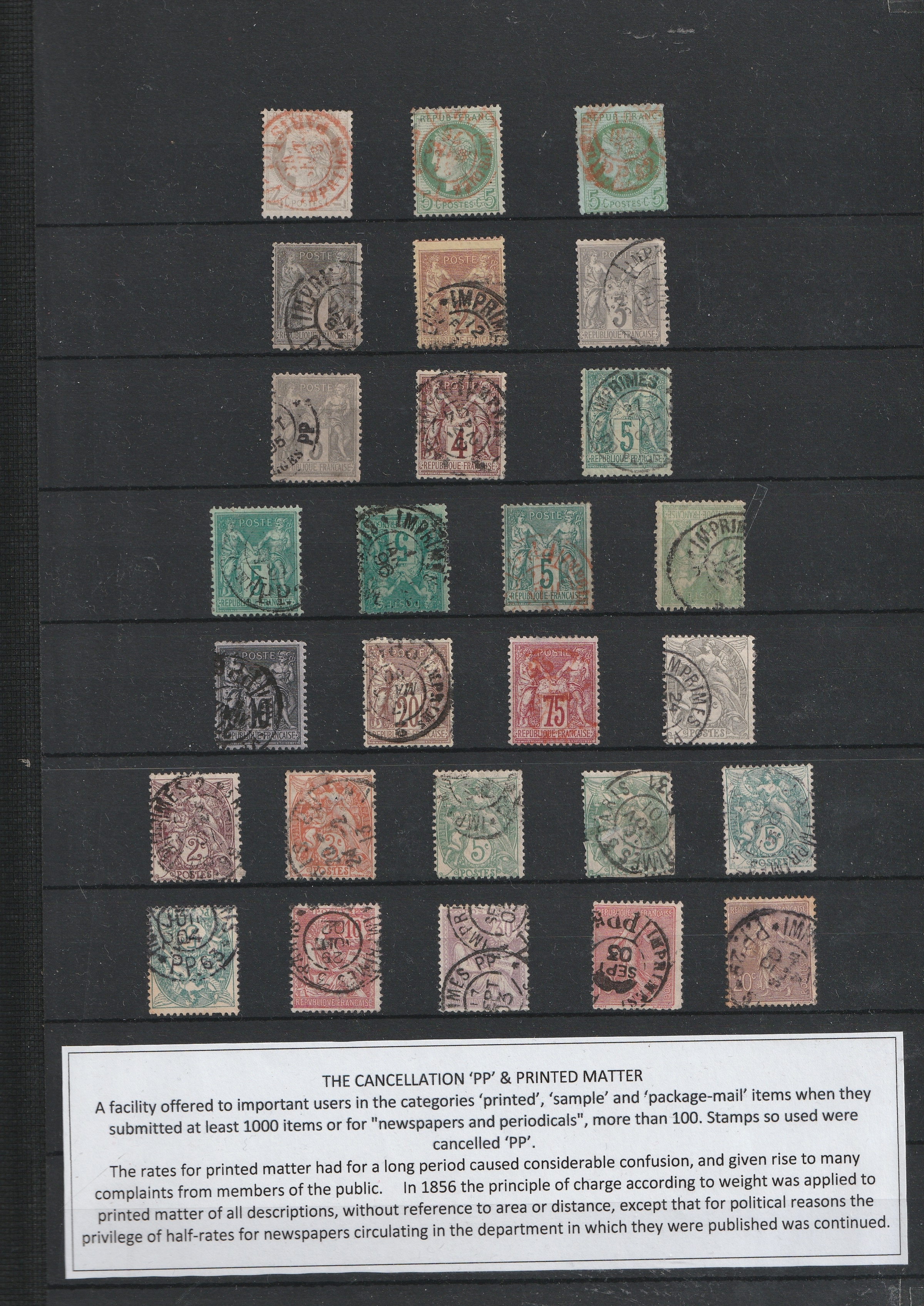 a collection of postage stamps