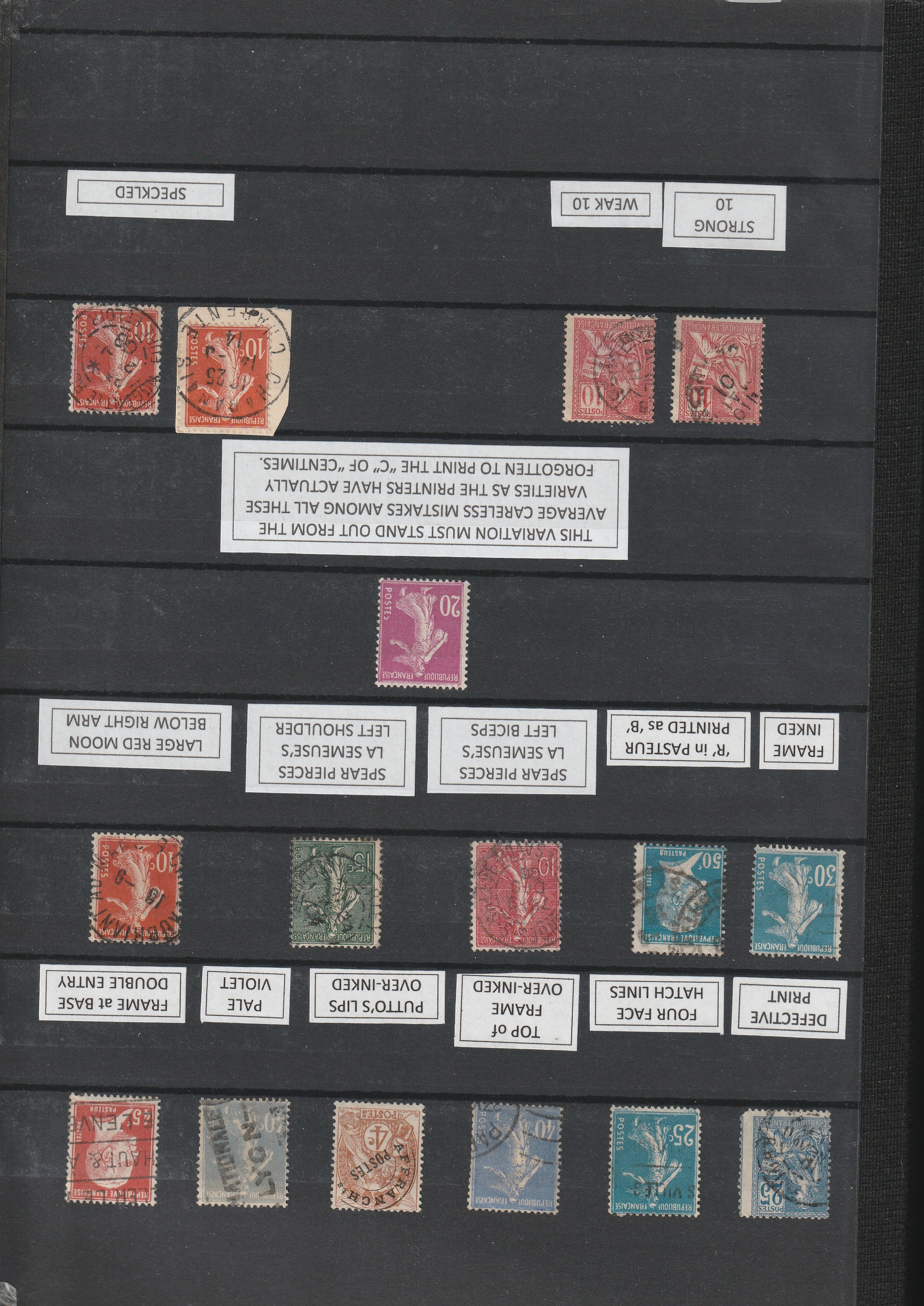 a collection of postage stamps