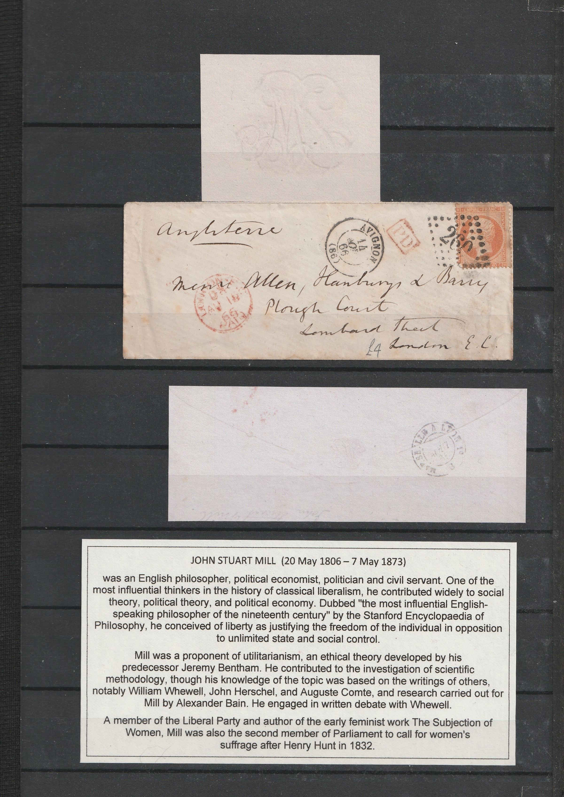 a group of envelopes with a piece of paper