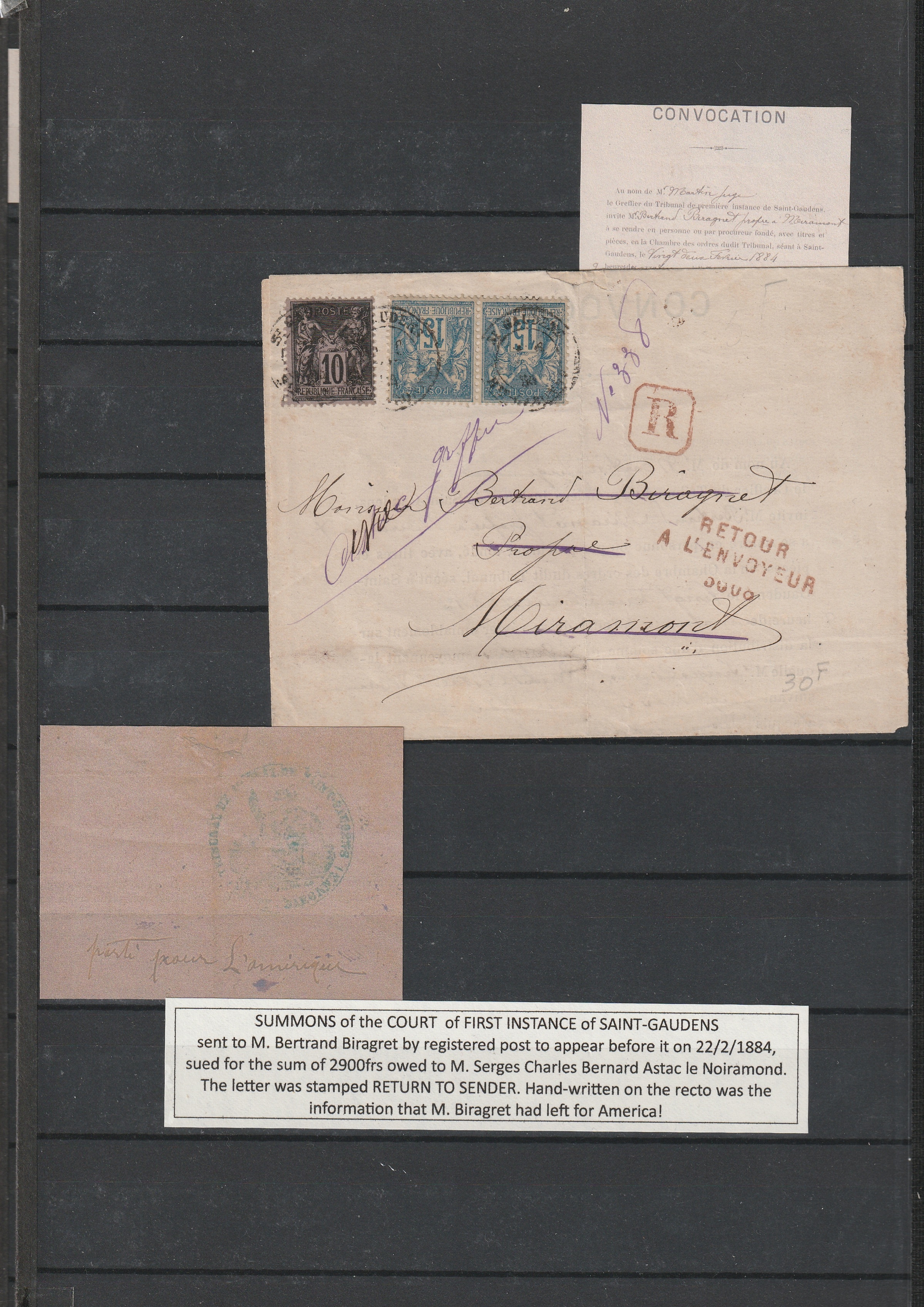 a close-up of a postcard