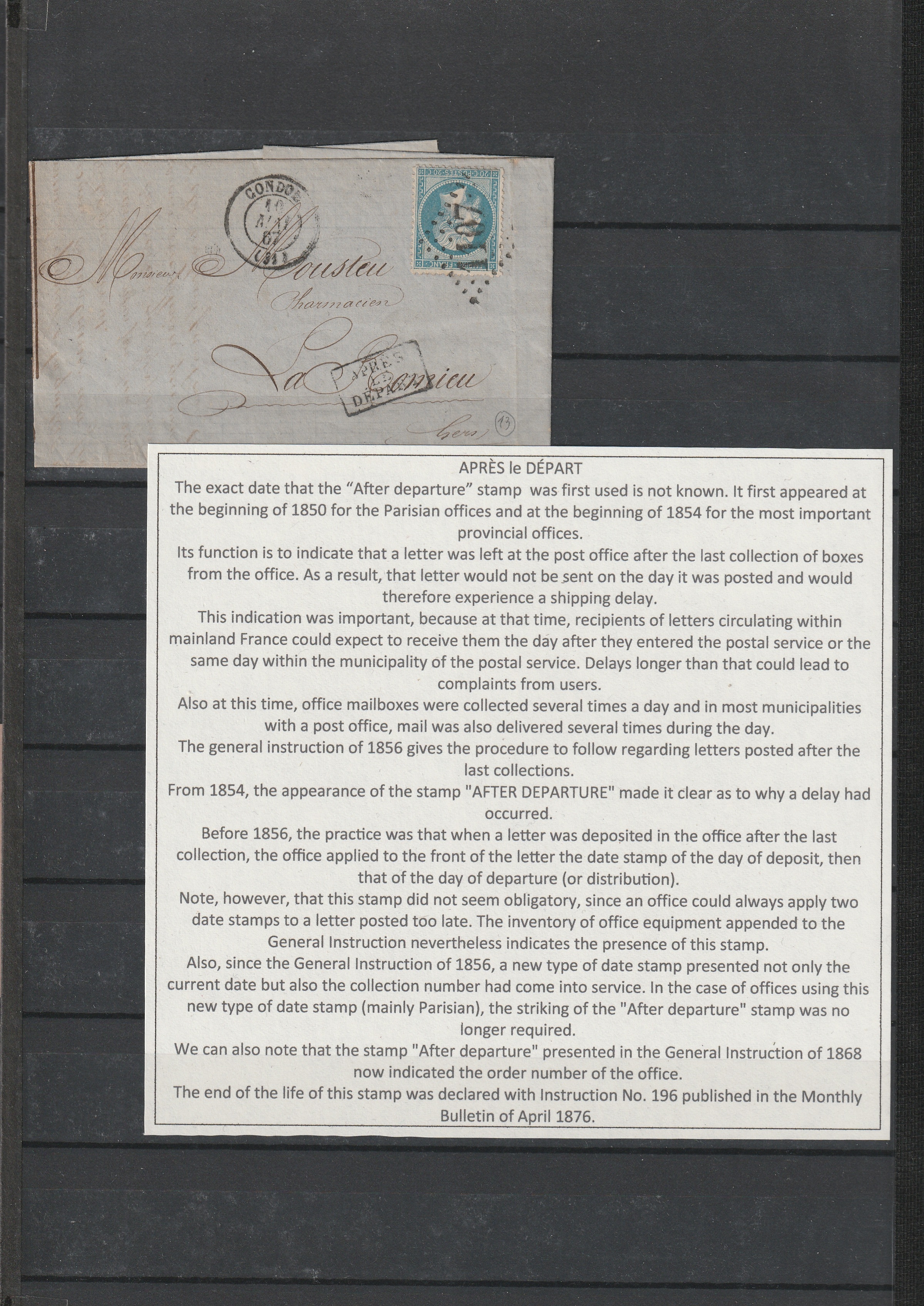 a letter and a piece of paper