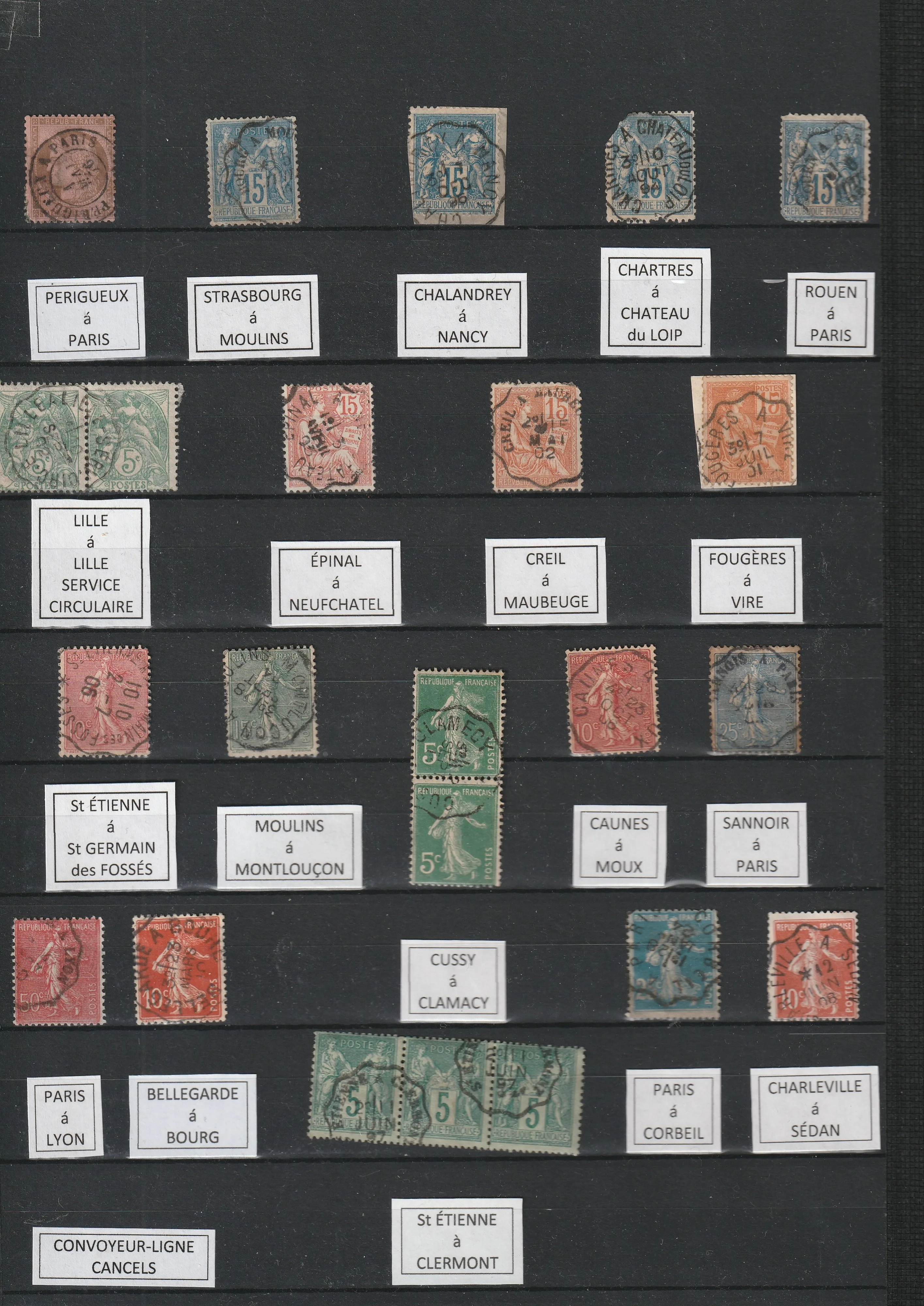 a collection of postage stamps