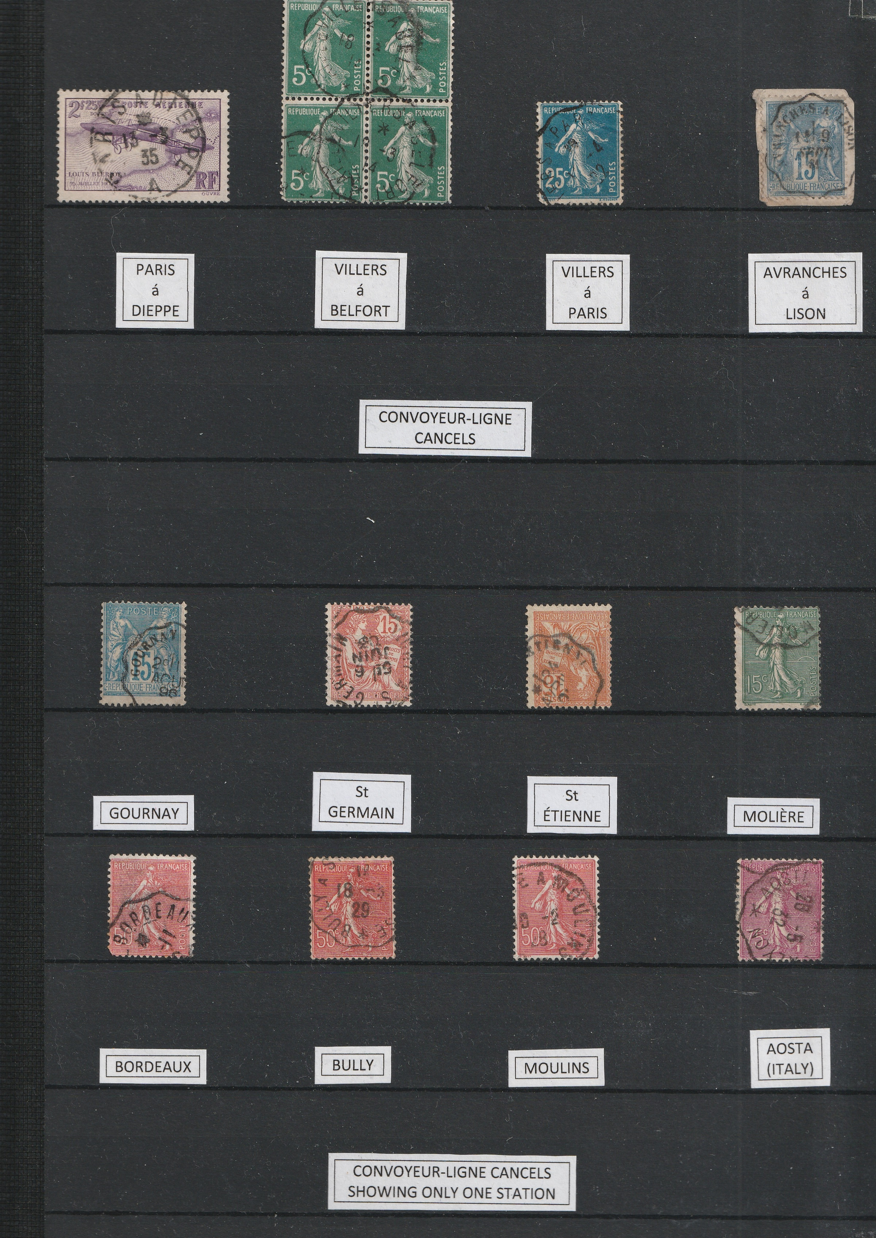 a collection of postage stamps