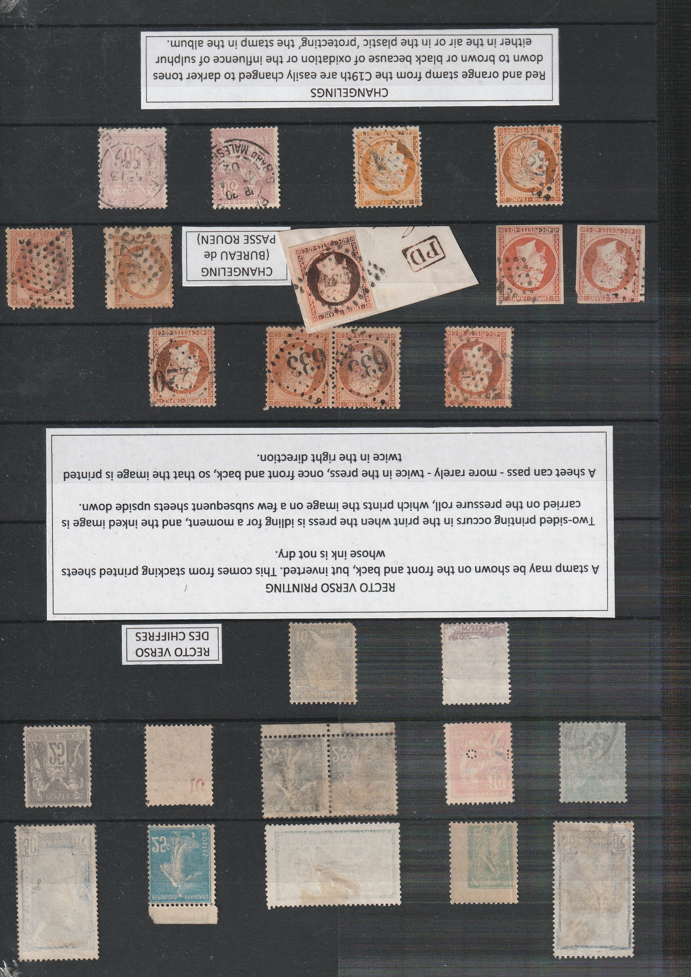 a collection of postage stamps