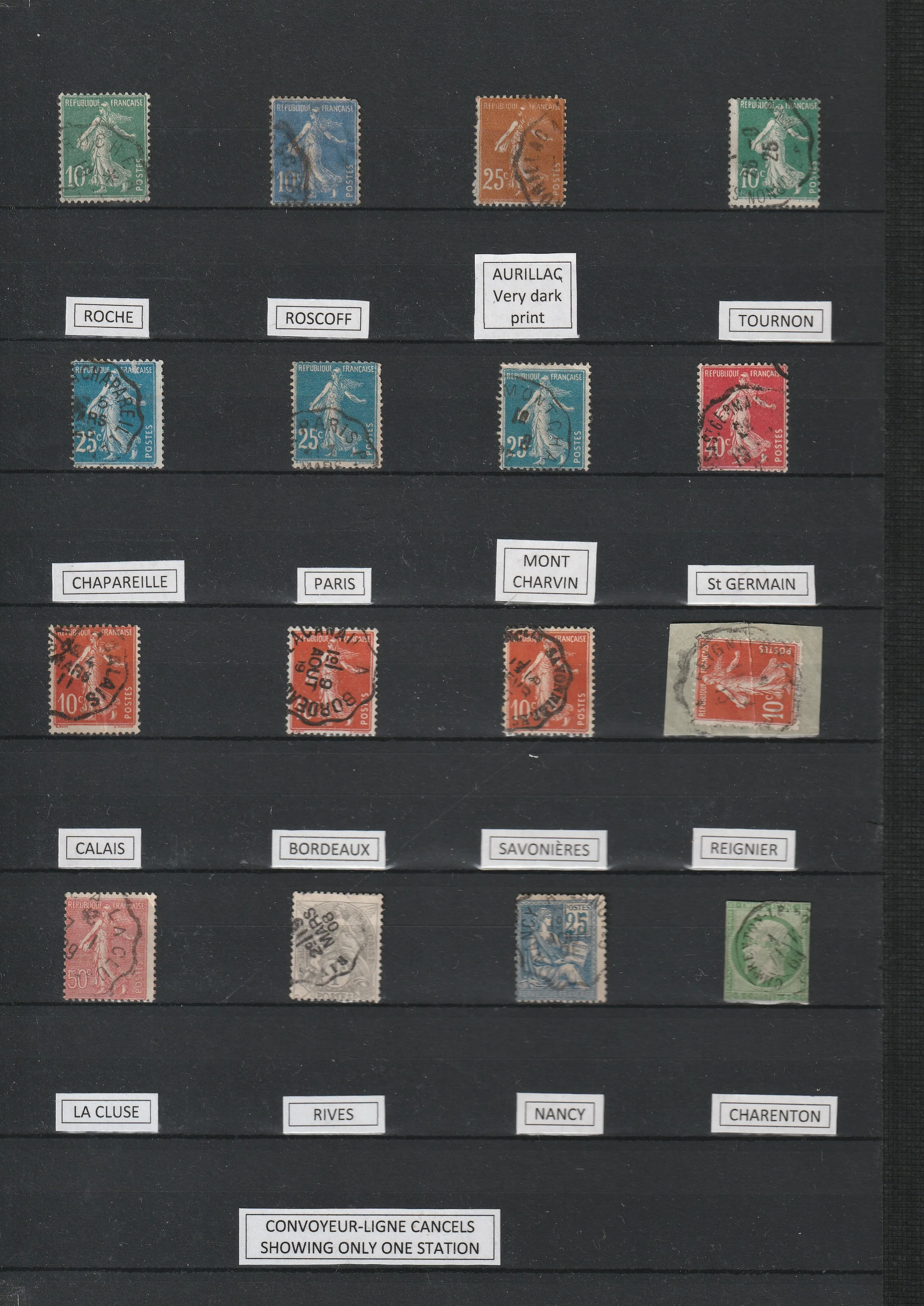 a collection of postage stamps