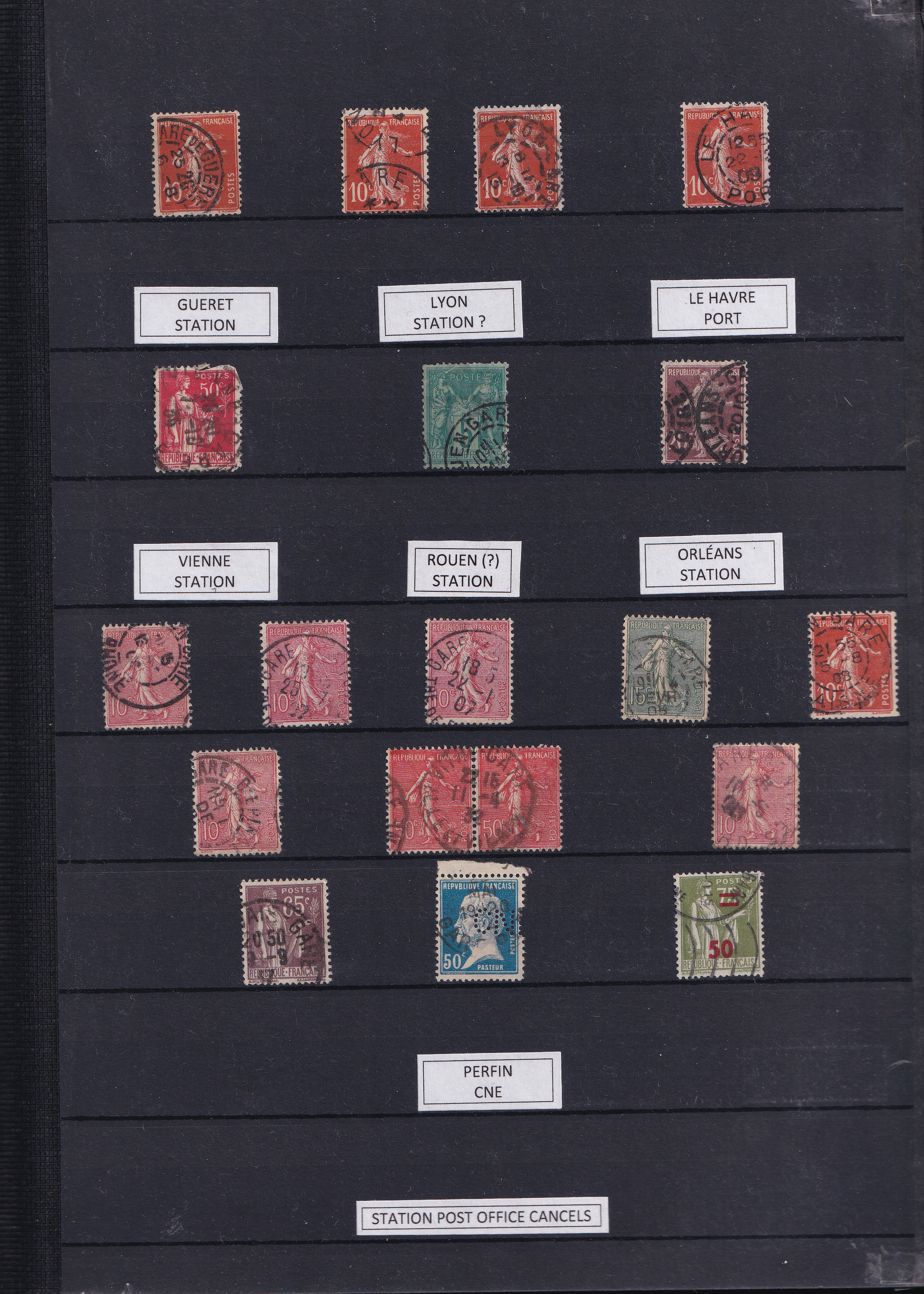 a collection of postage stamps