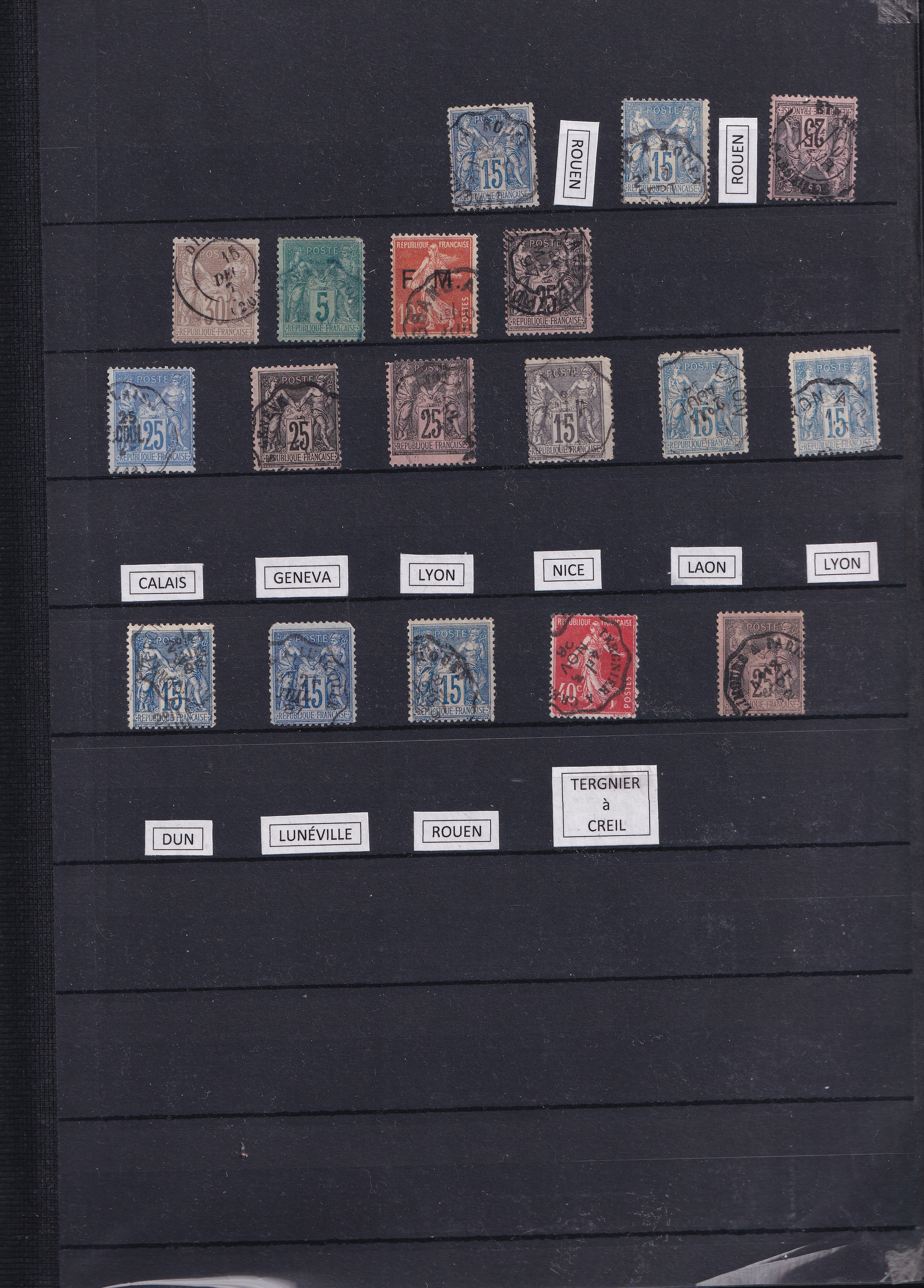 a collection of postage stamps