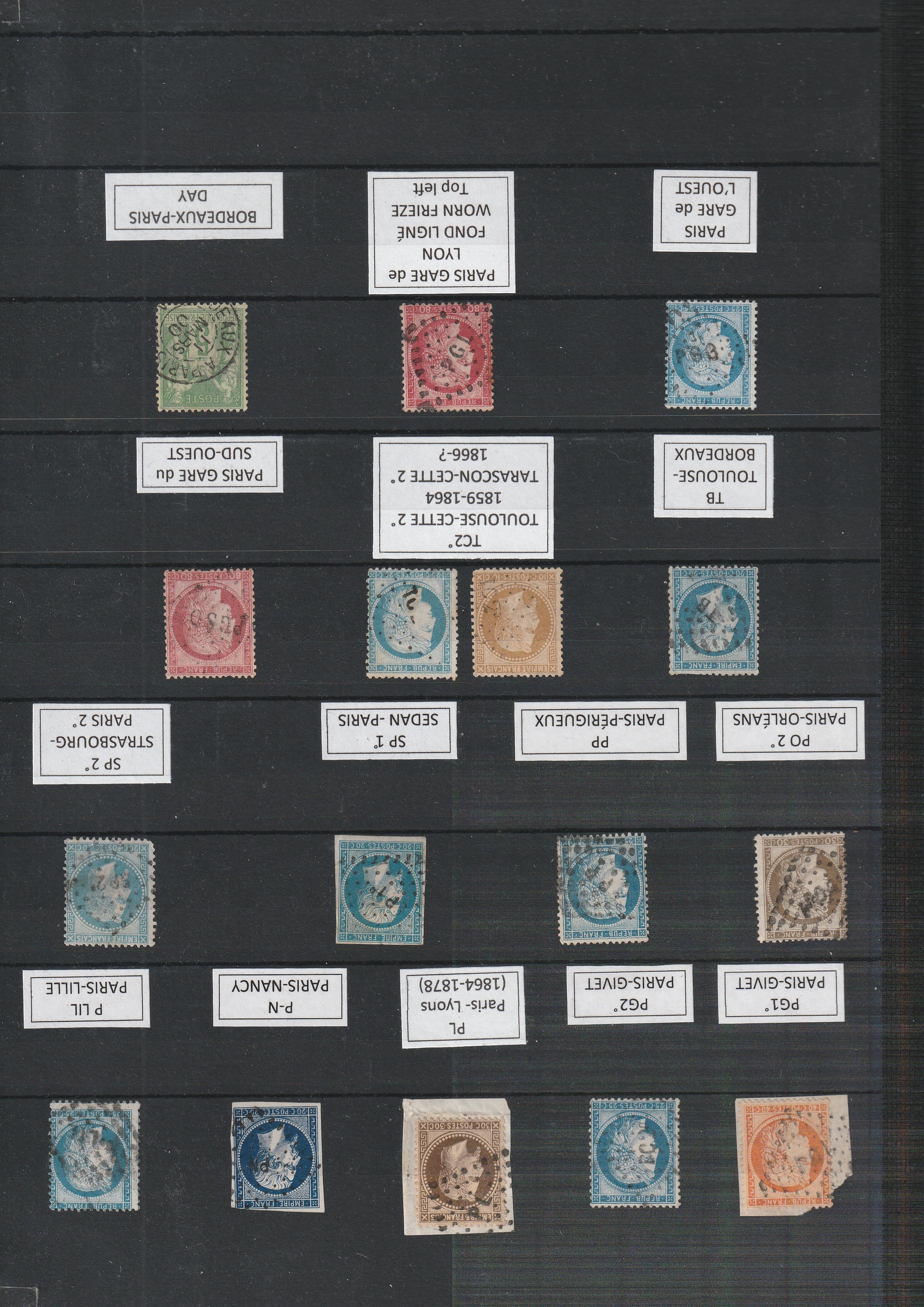 a collection of postage stamps