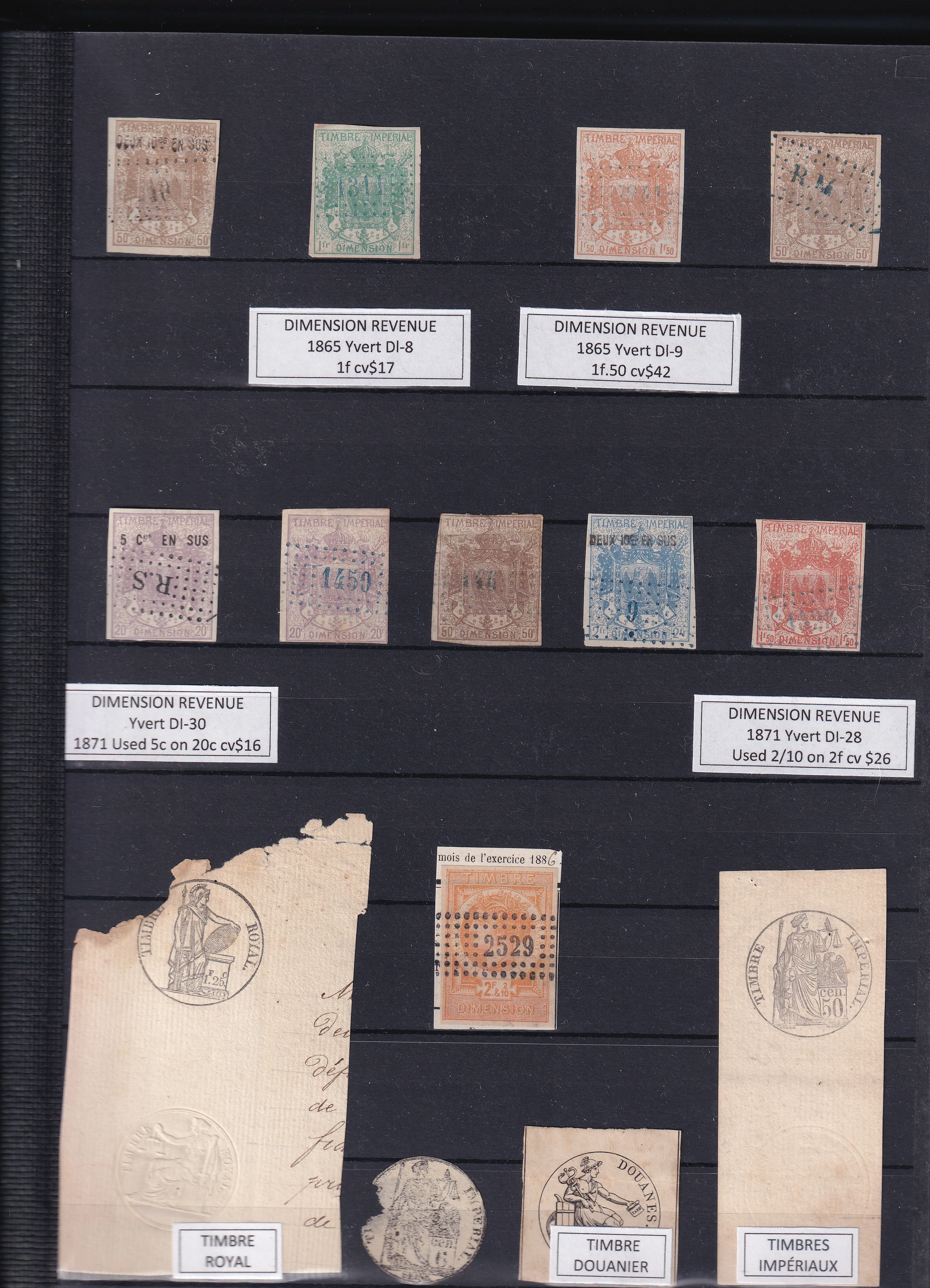 a collection of stamps on a wall