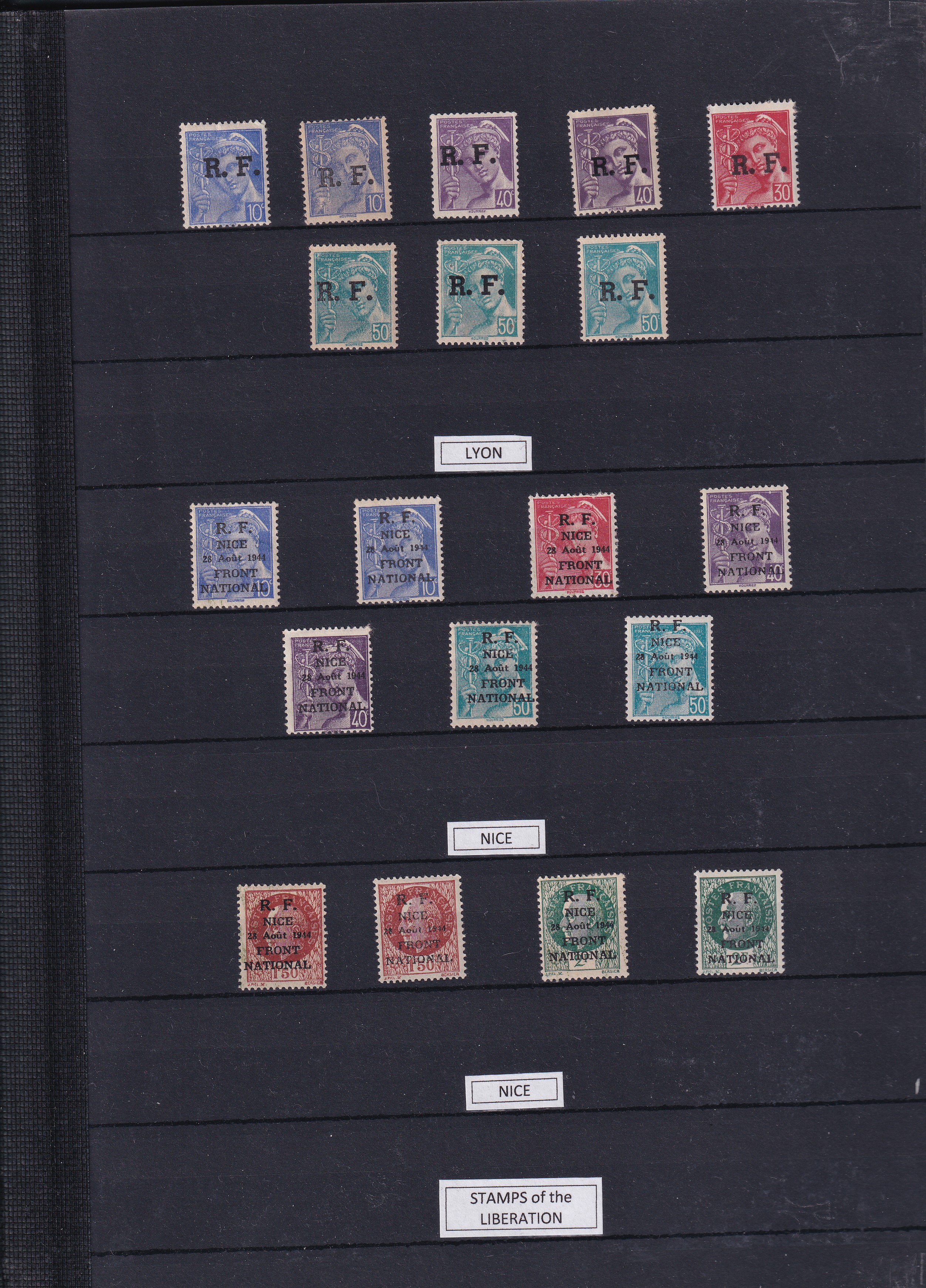 a collection of postage stamps