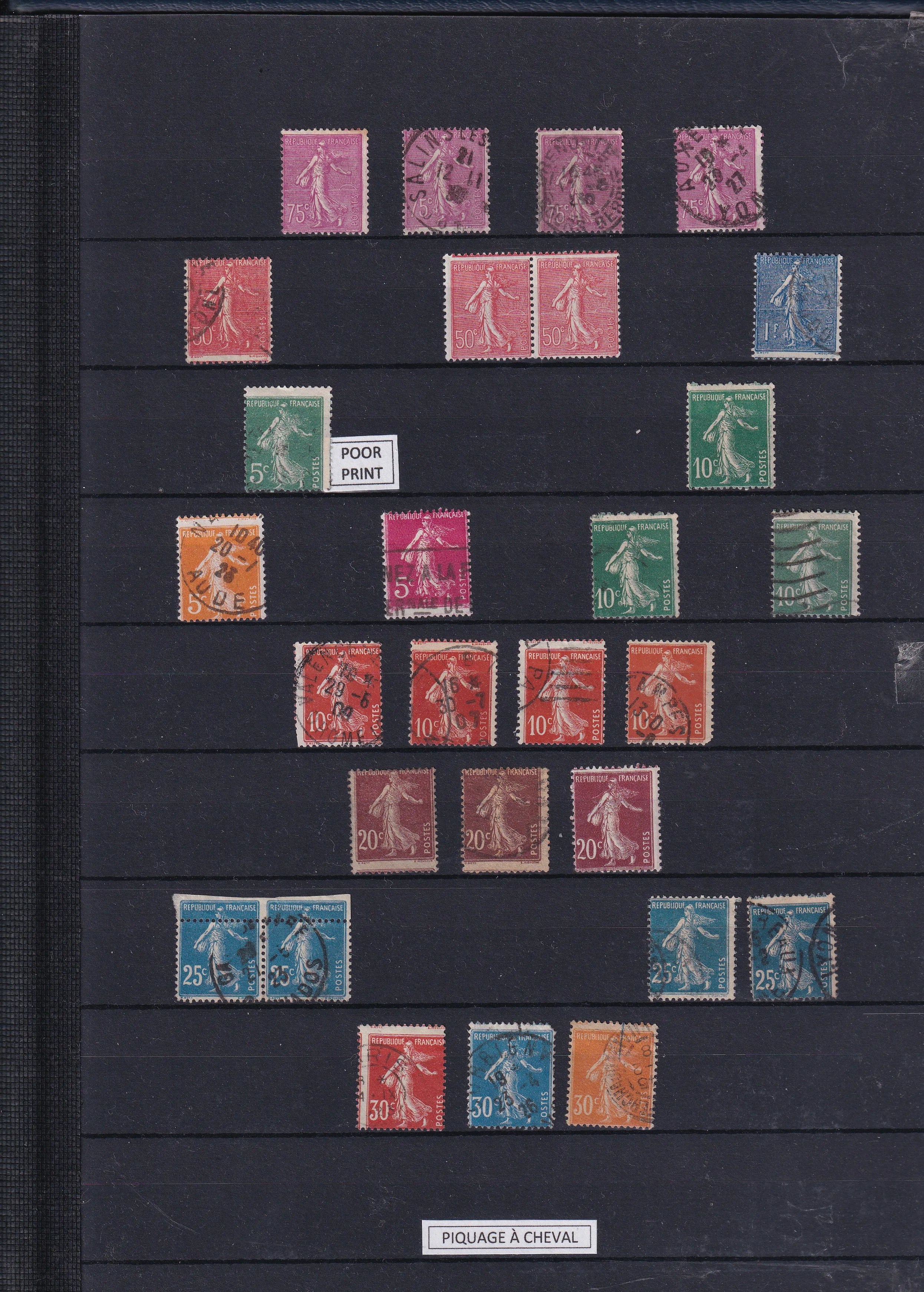 a collection of postage stamps