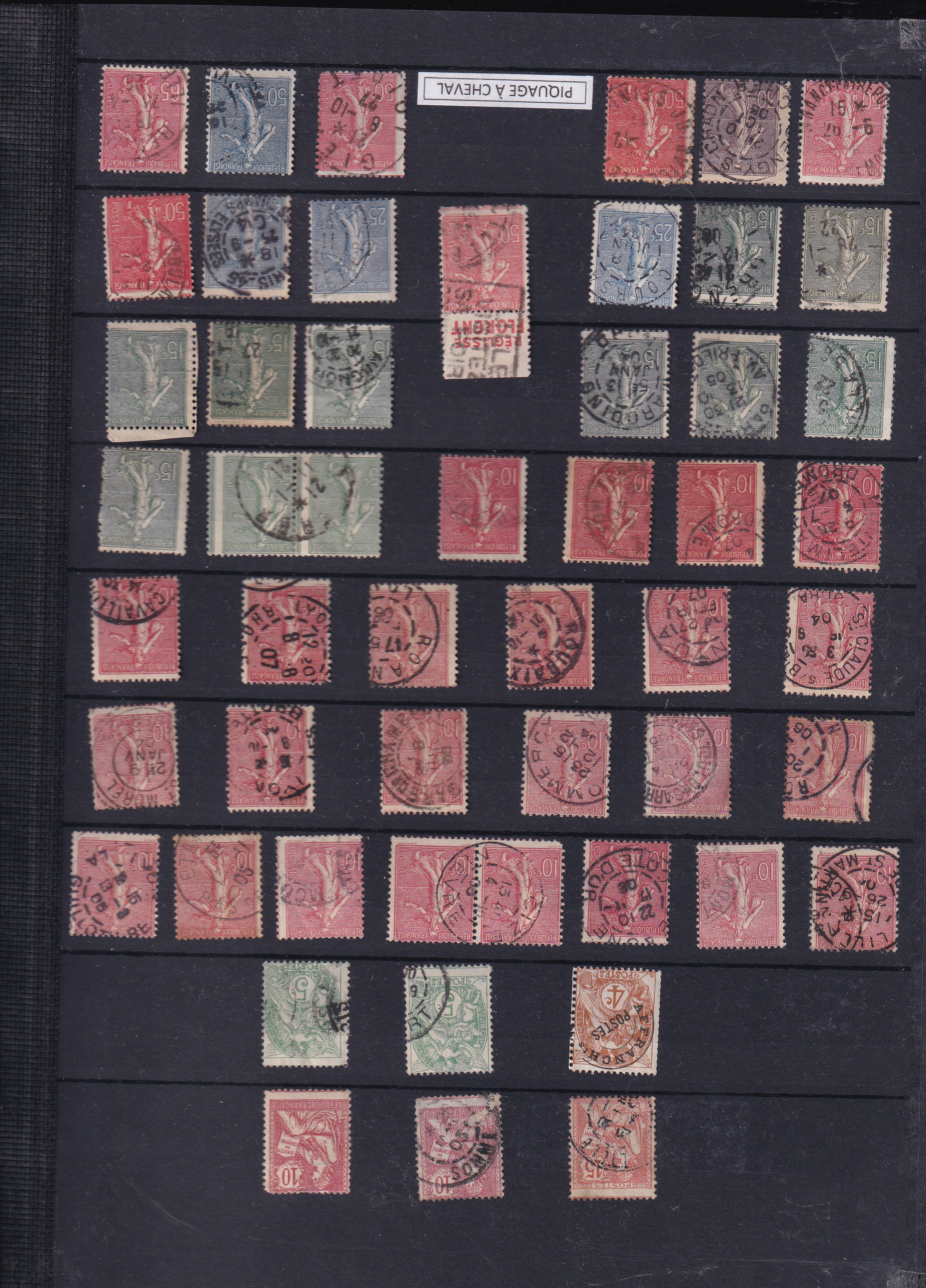 a collection of postage stamps