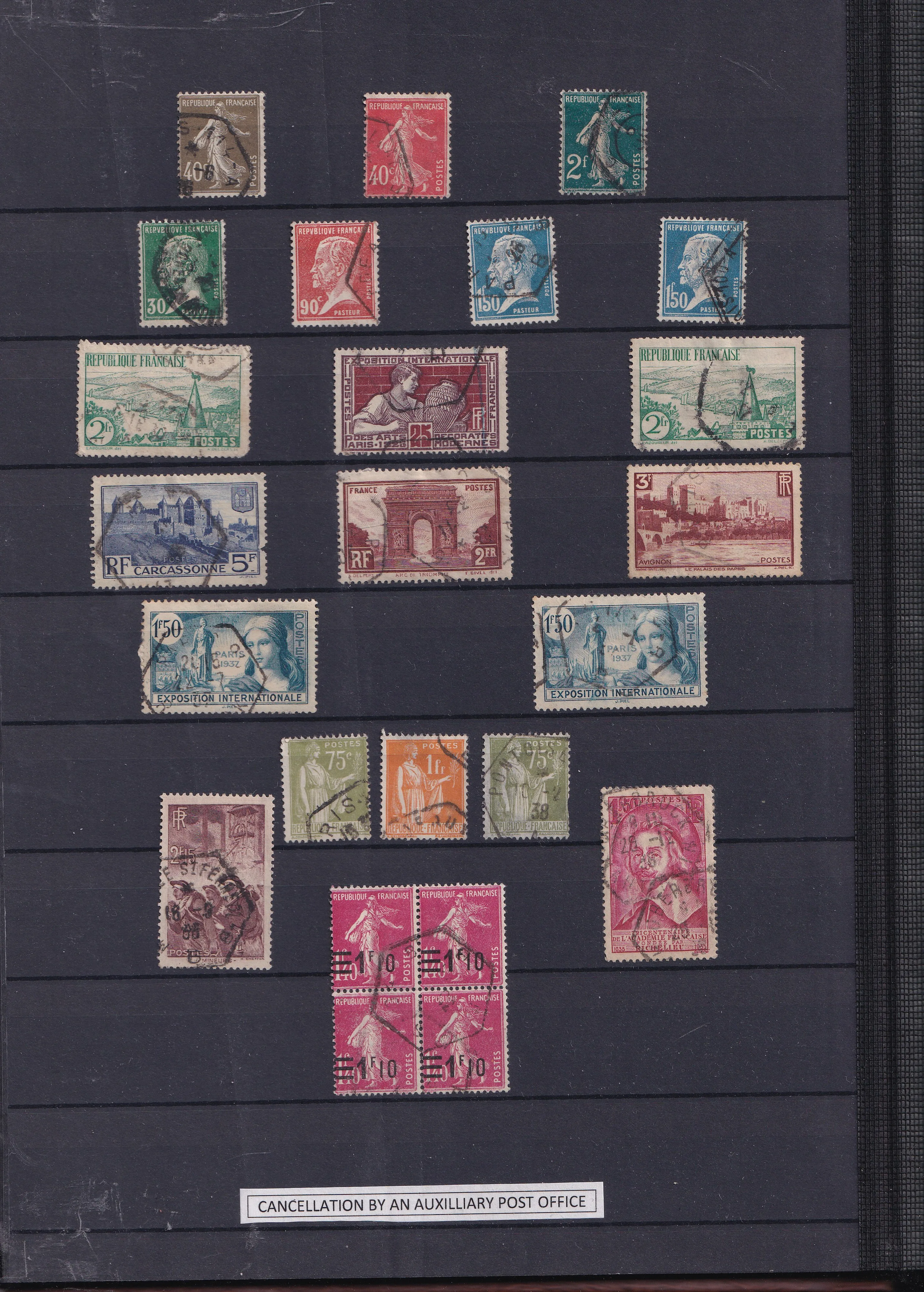 a collection of postage stamps