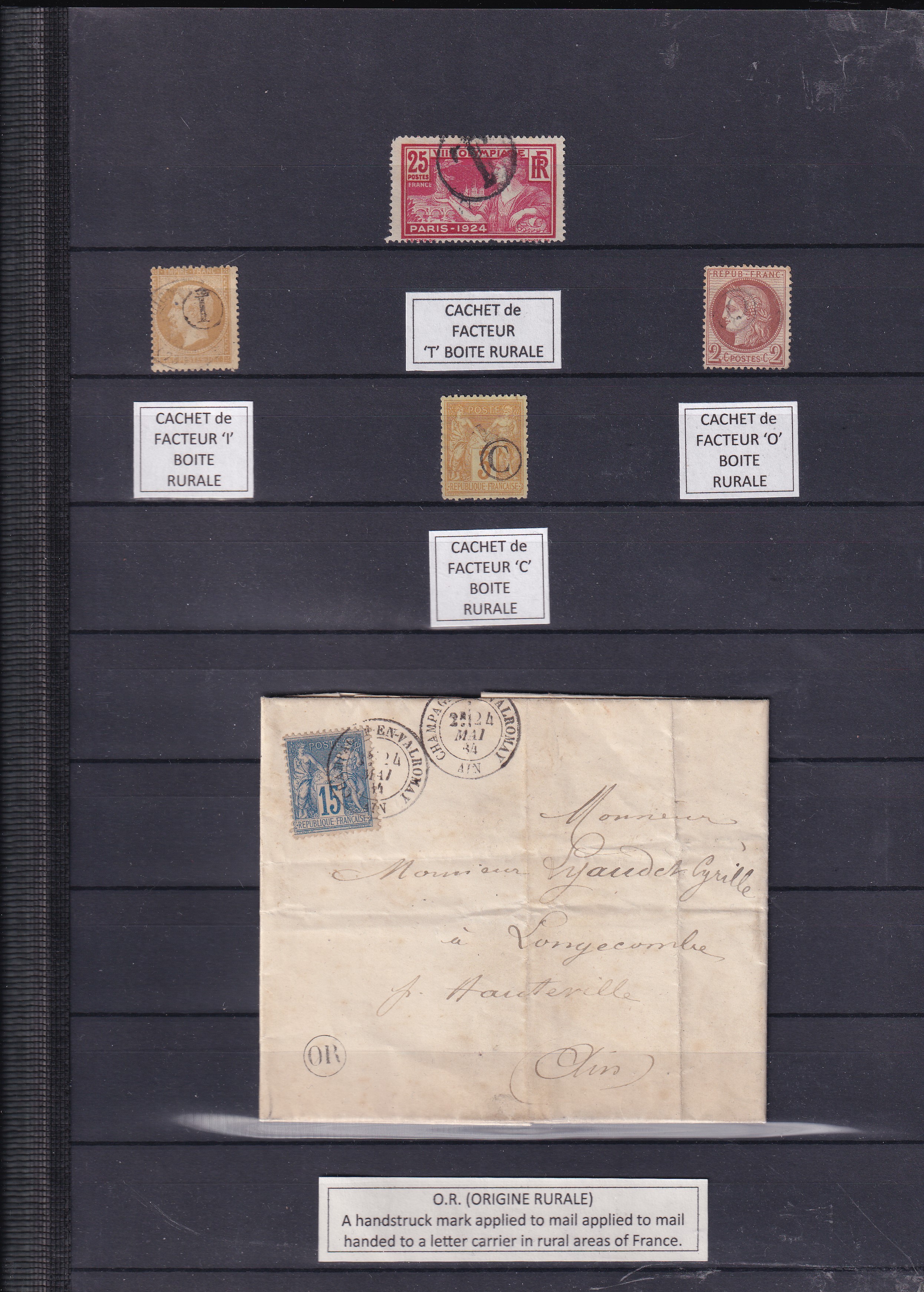 a collection of stamps on a wall