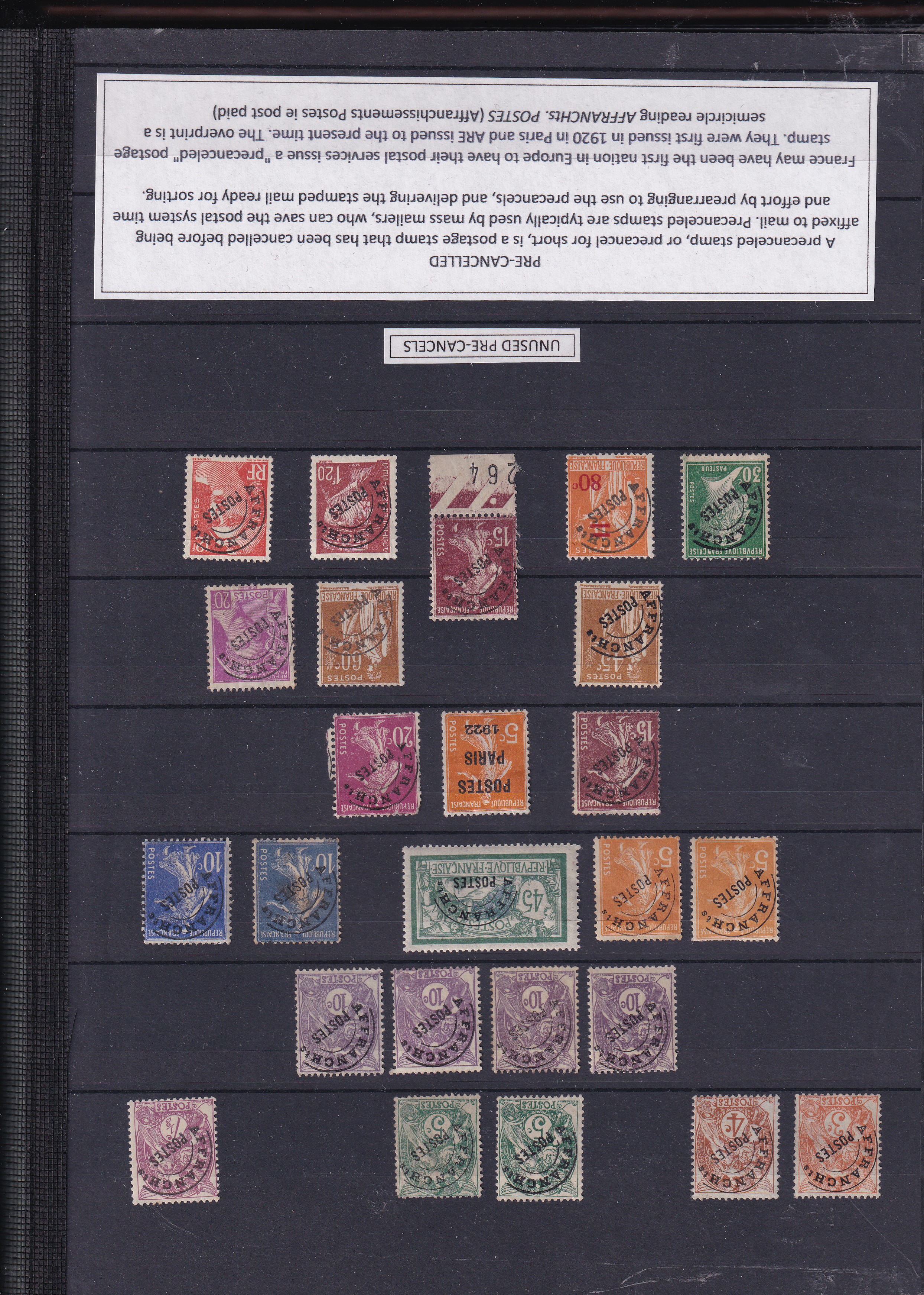 a collection of postage stamps