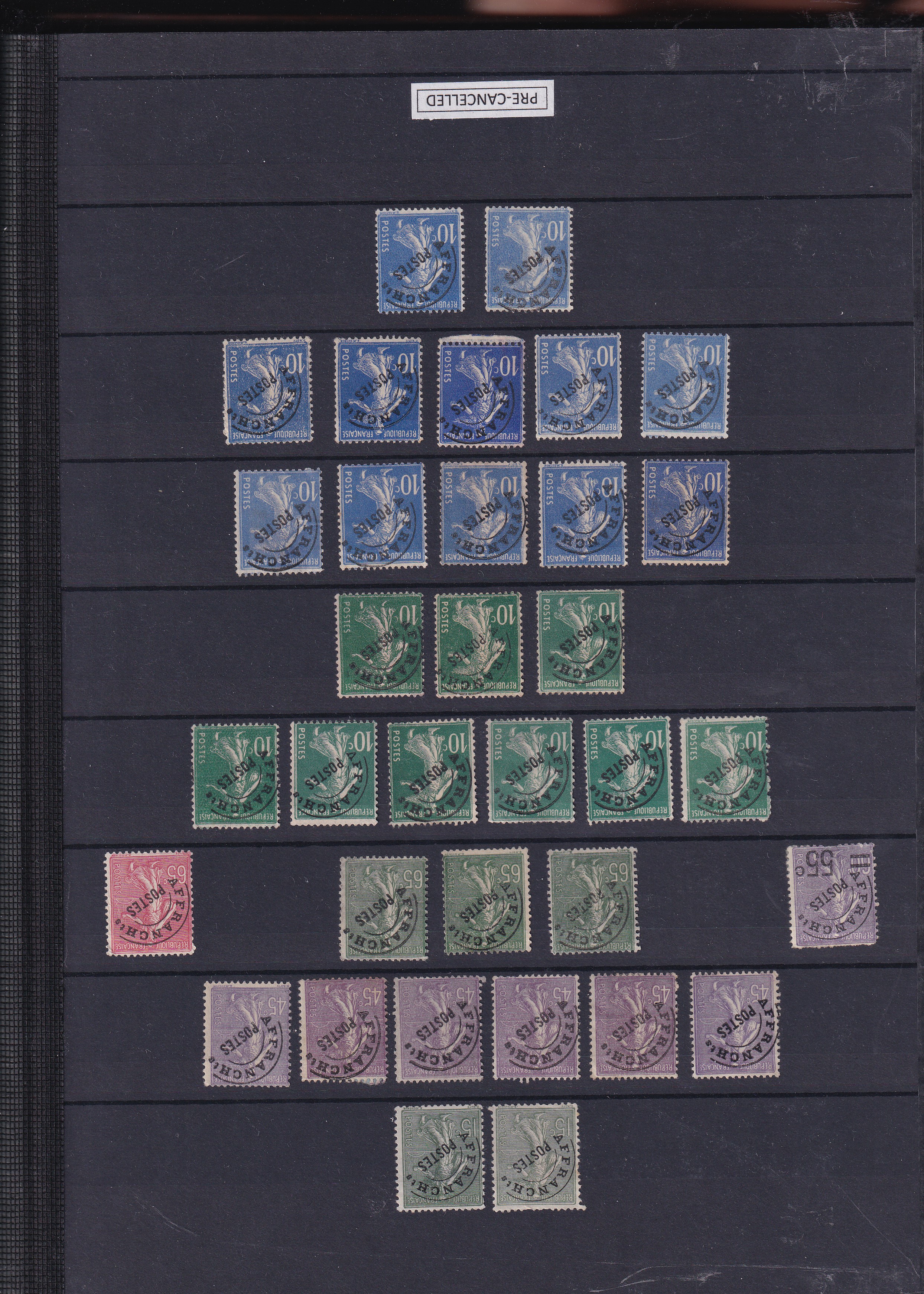 a collection of postage stamps