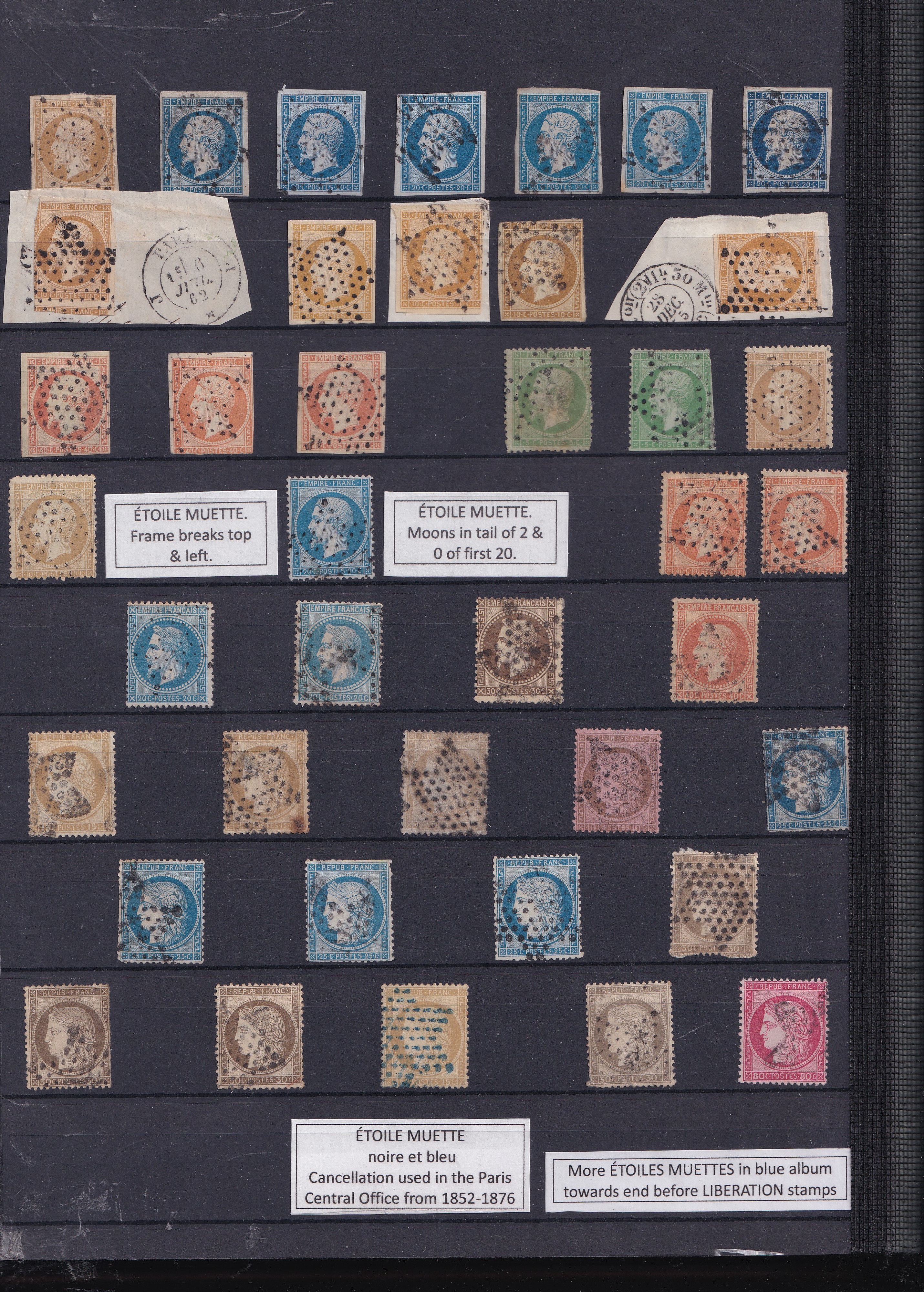 a collection of postage stamps