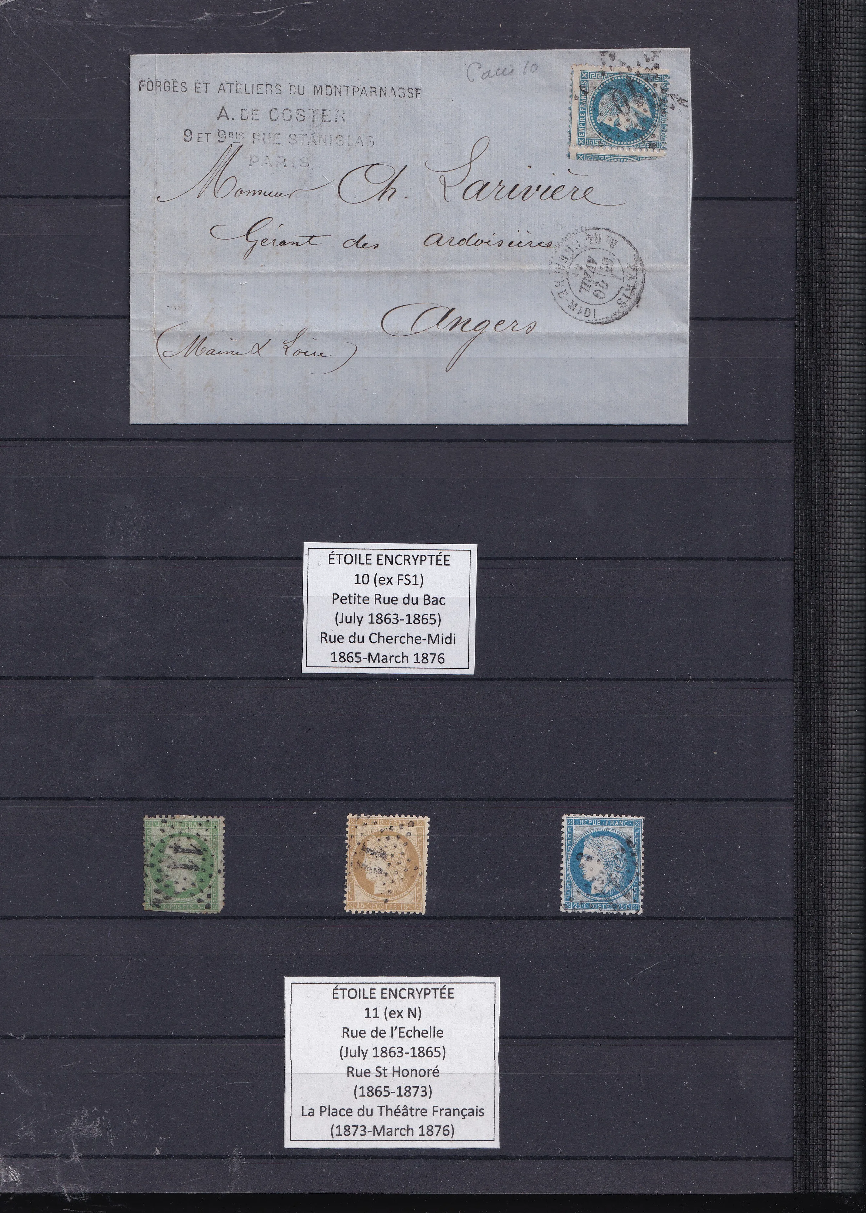 a collection of stamps and envelopes
