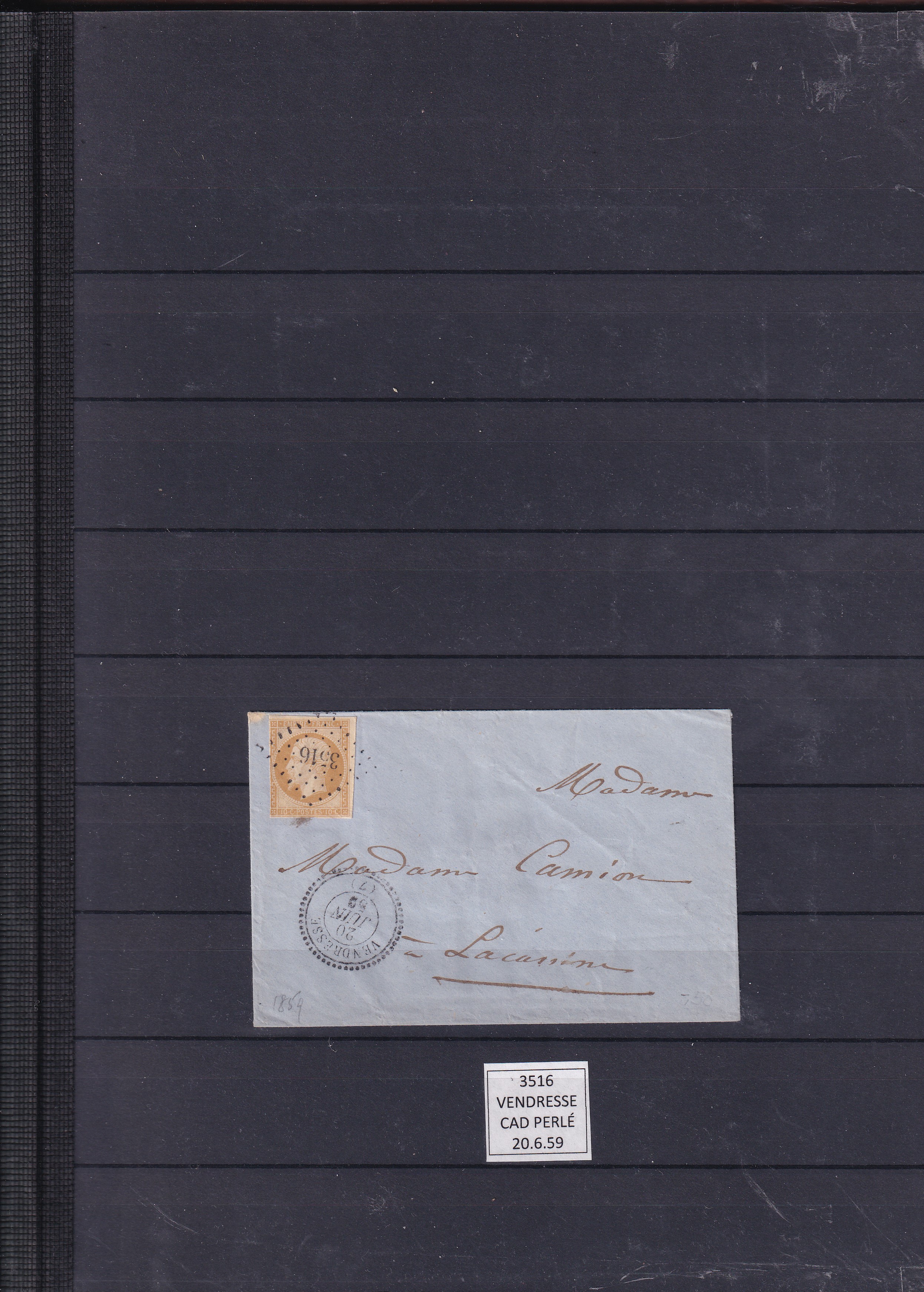 a piece of paper with a stamp on it