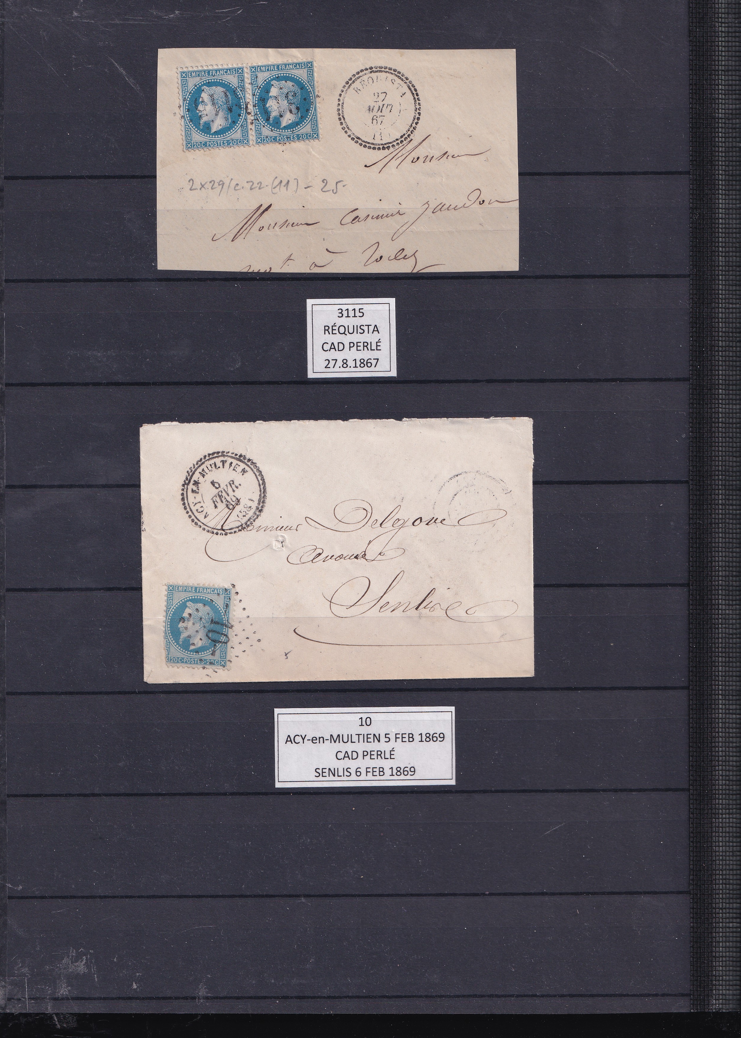 a group of envelopes on a wall