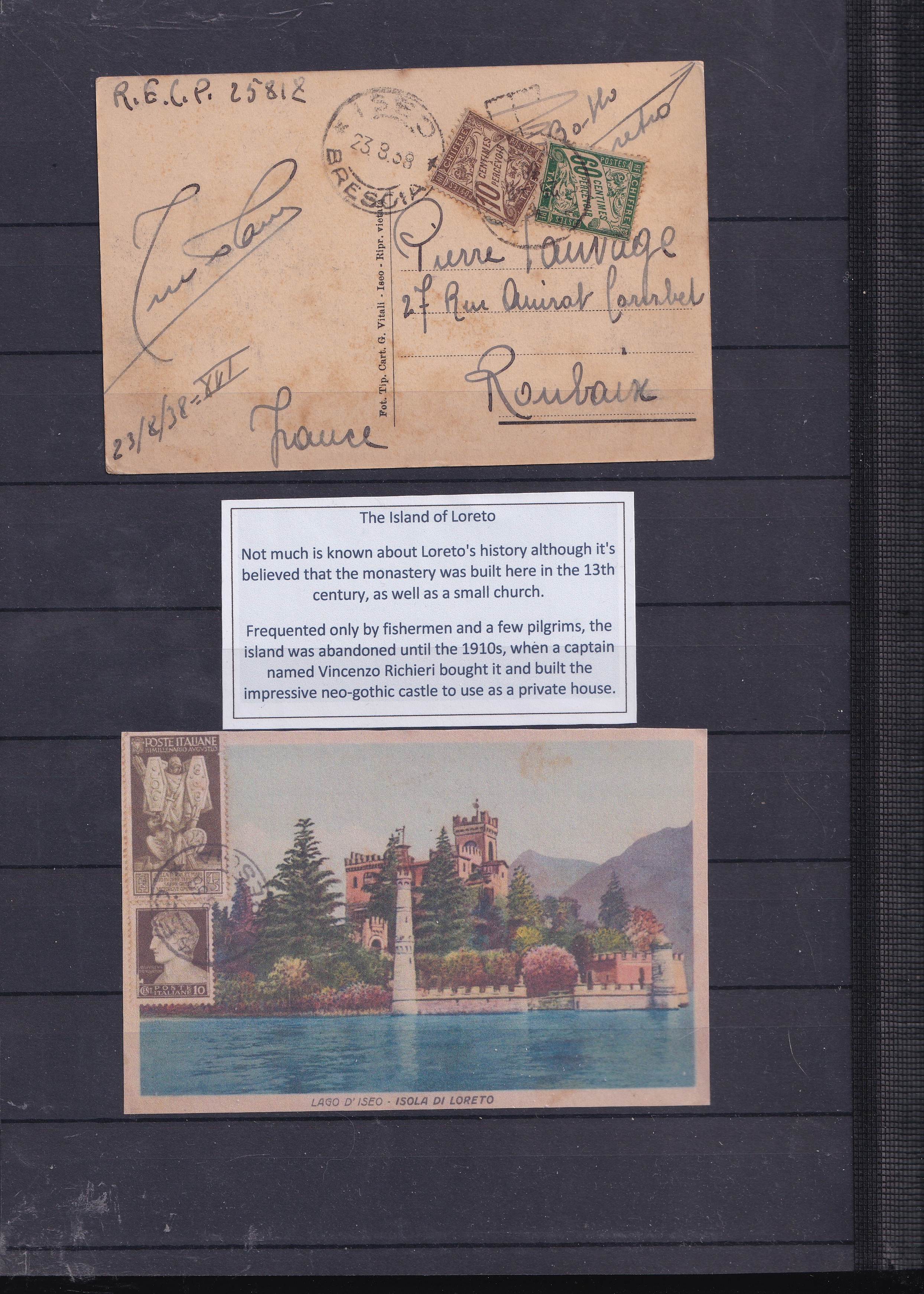 a group of envelopes with writing on them