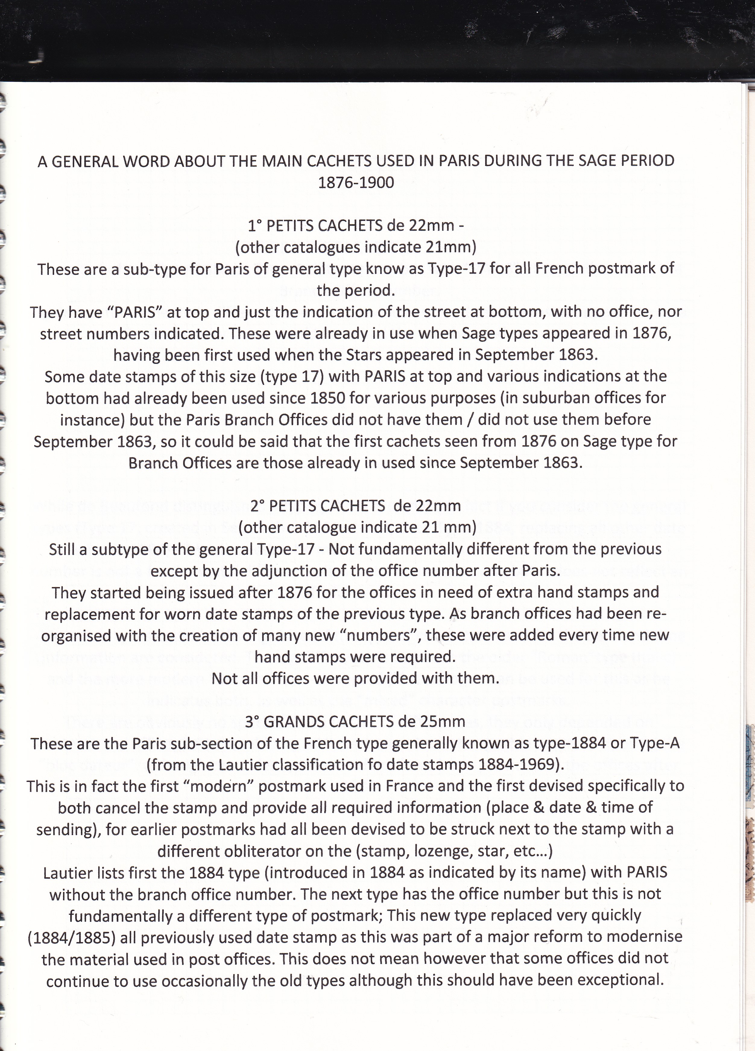 a page of a document