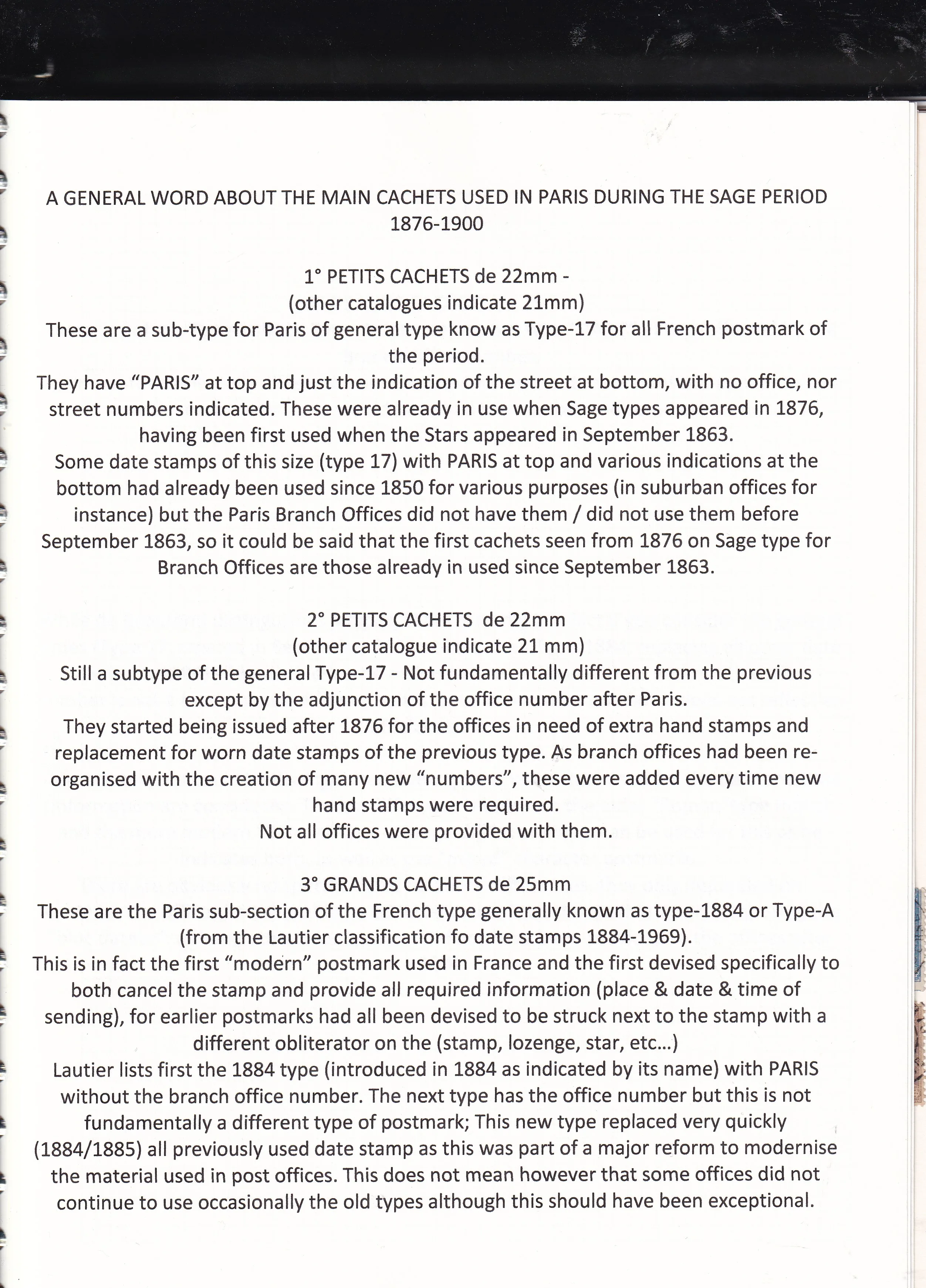 a page of a document