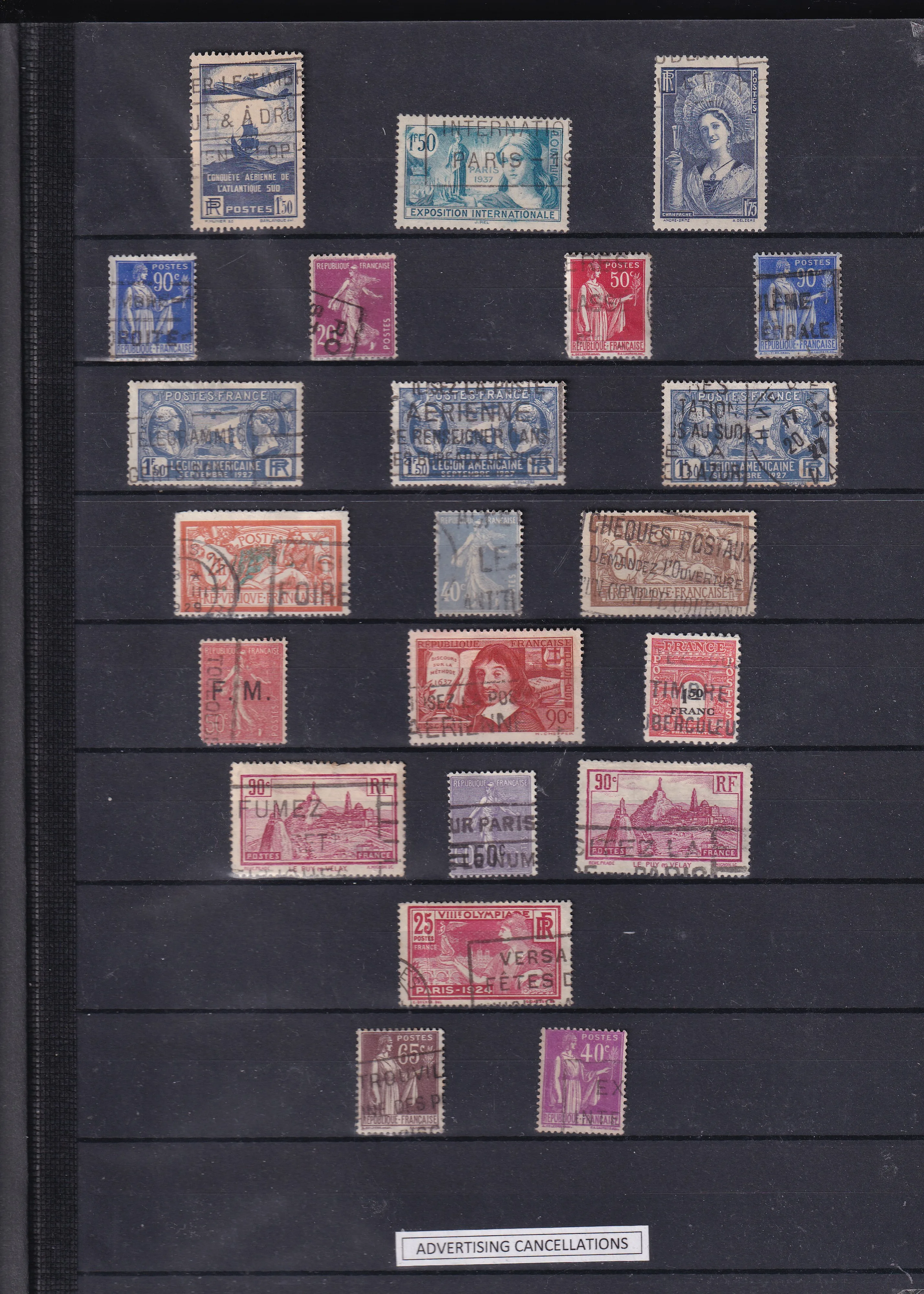 a collection of postage stamps