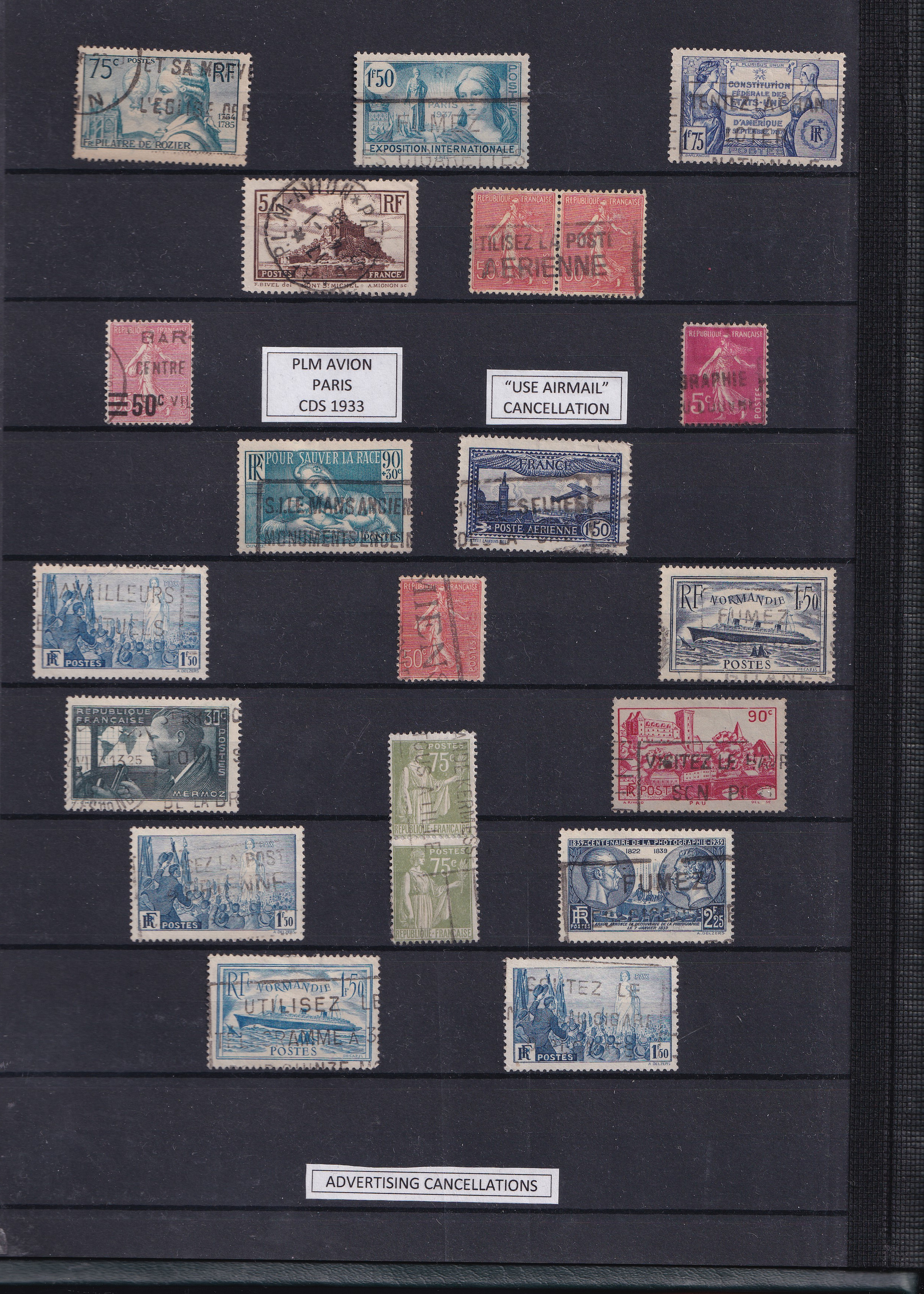 a collection of postage stamps