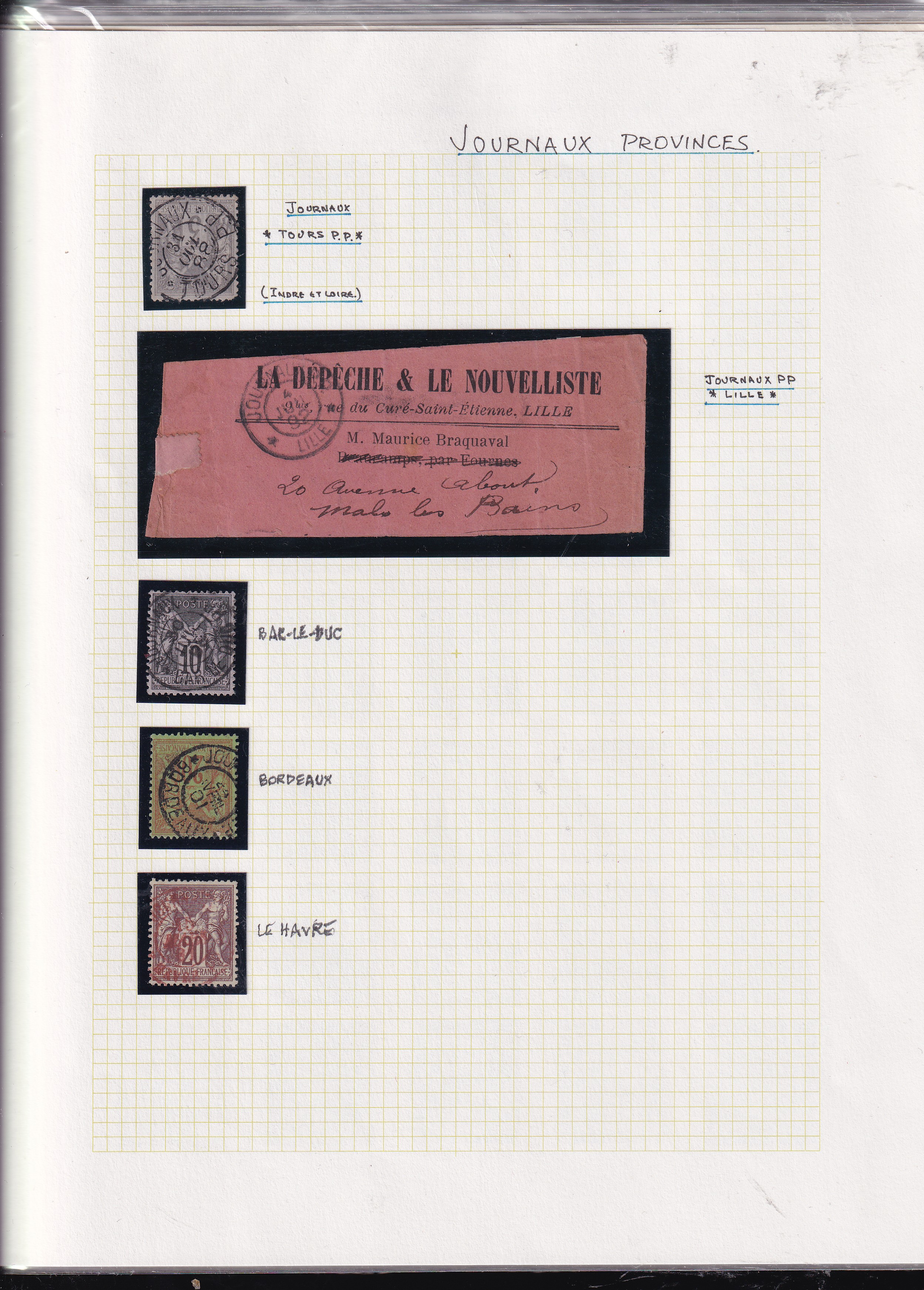 a collection of stamps on a paper