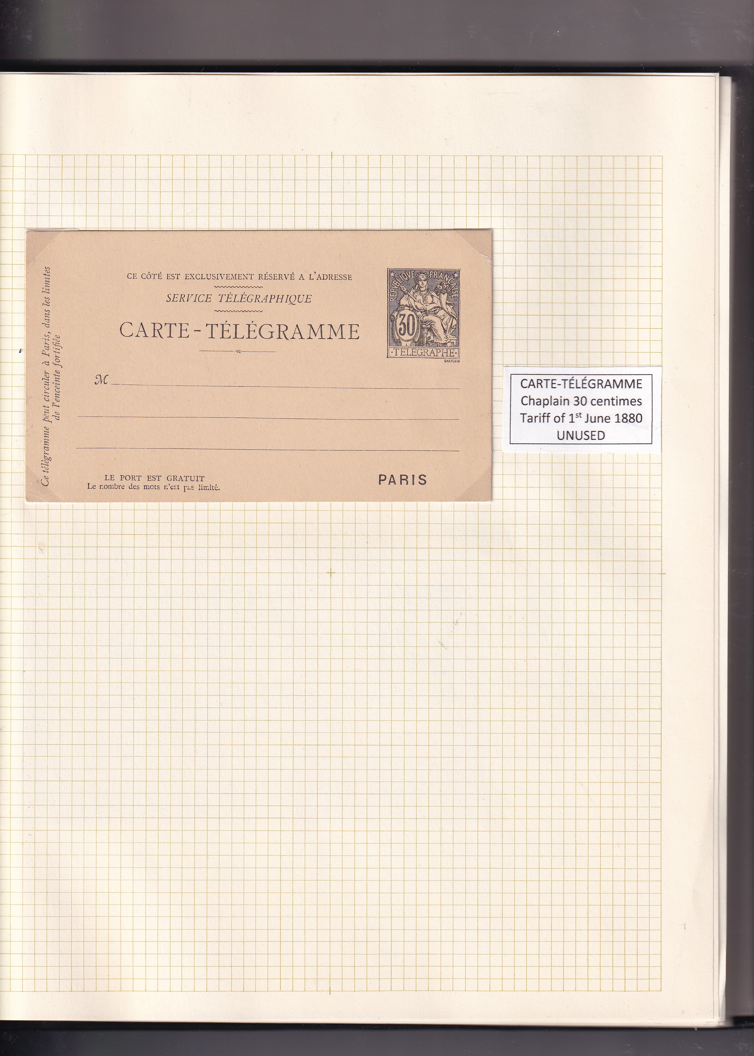 a piece of paper with a stamp on it