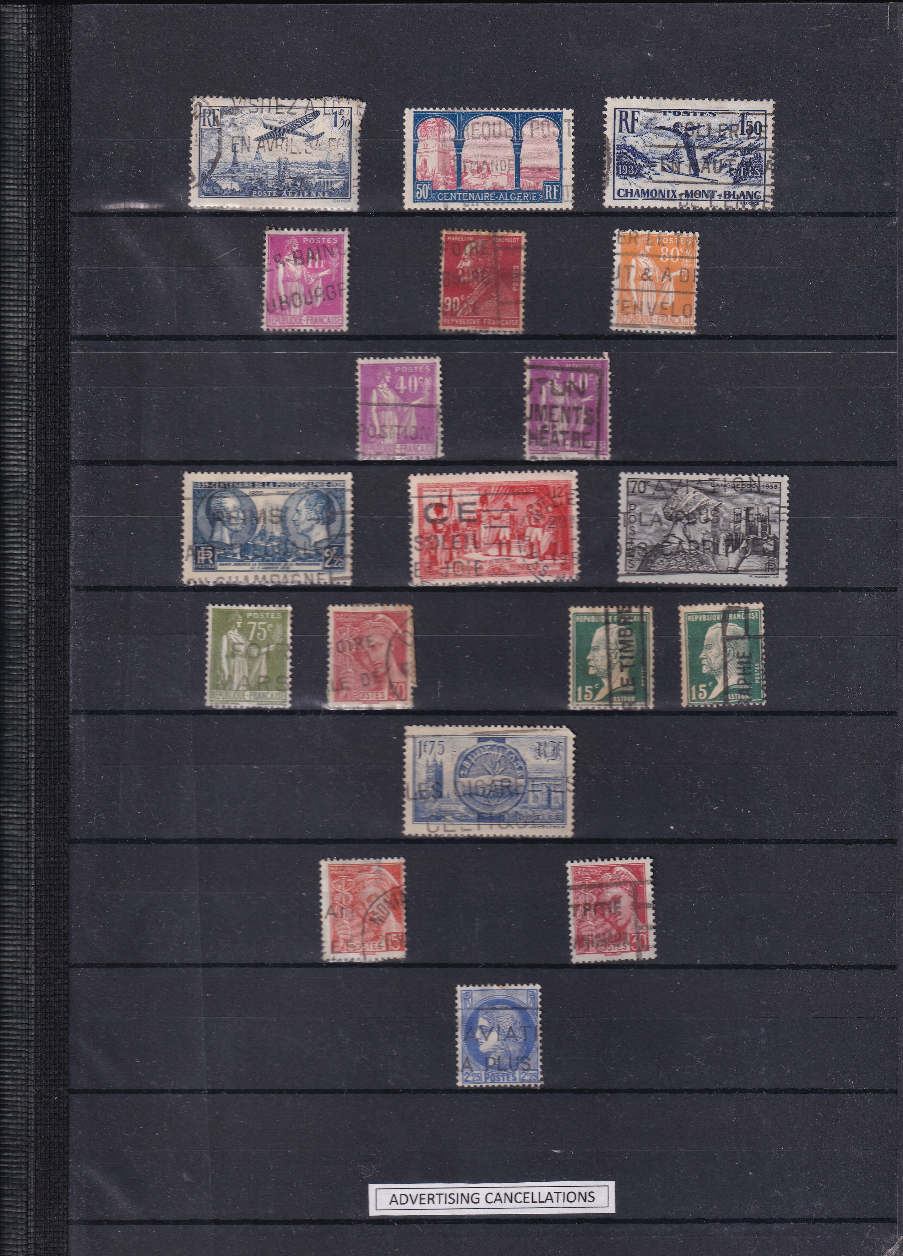 a collection of postage stamps