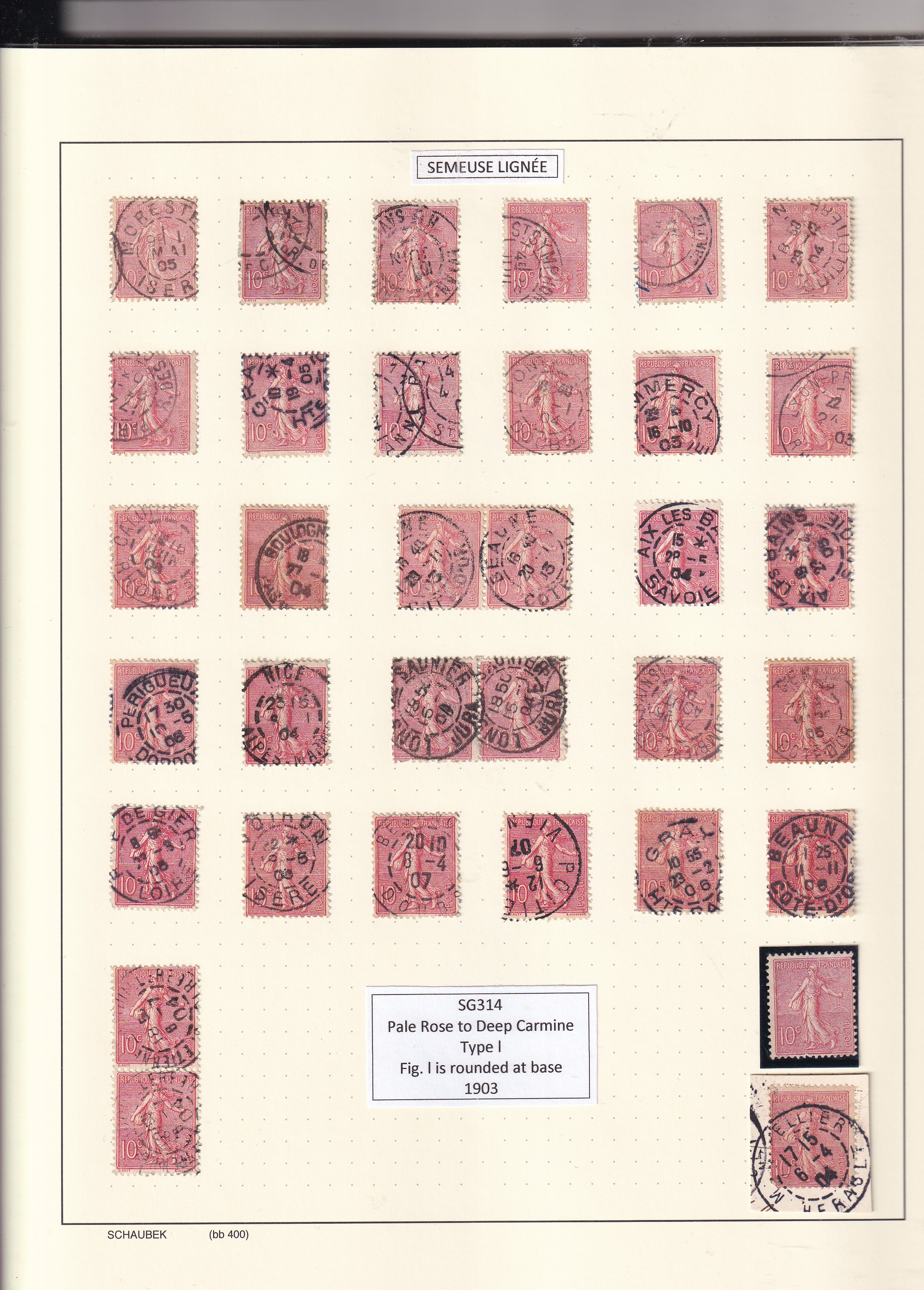 a collection of postage stamps