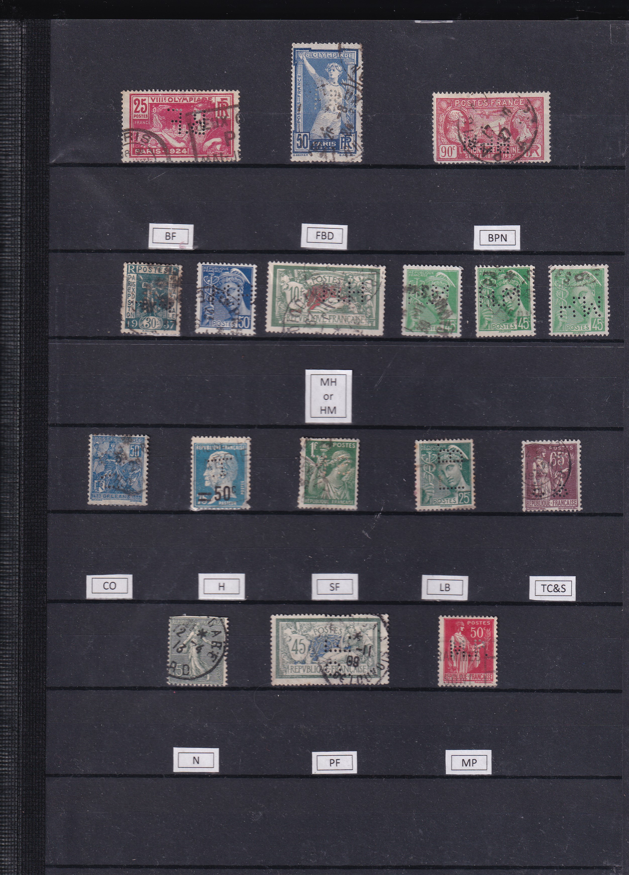 a collection of postage stamps