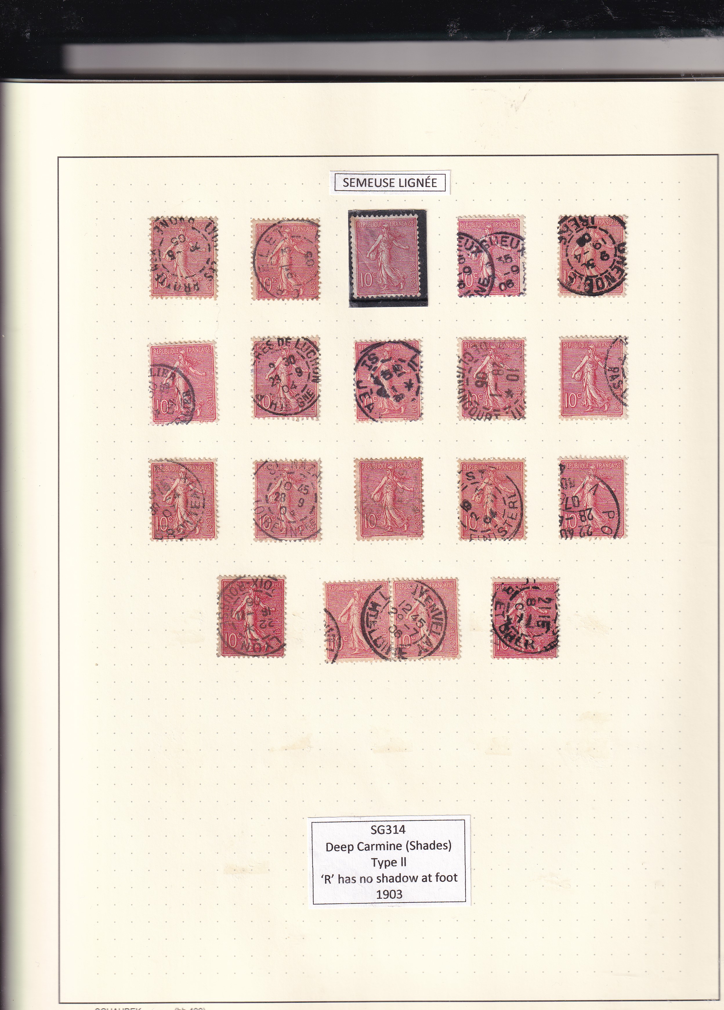 a collection of postage stamps