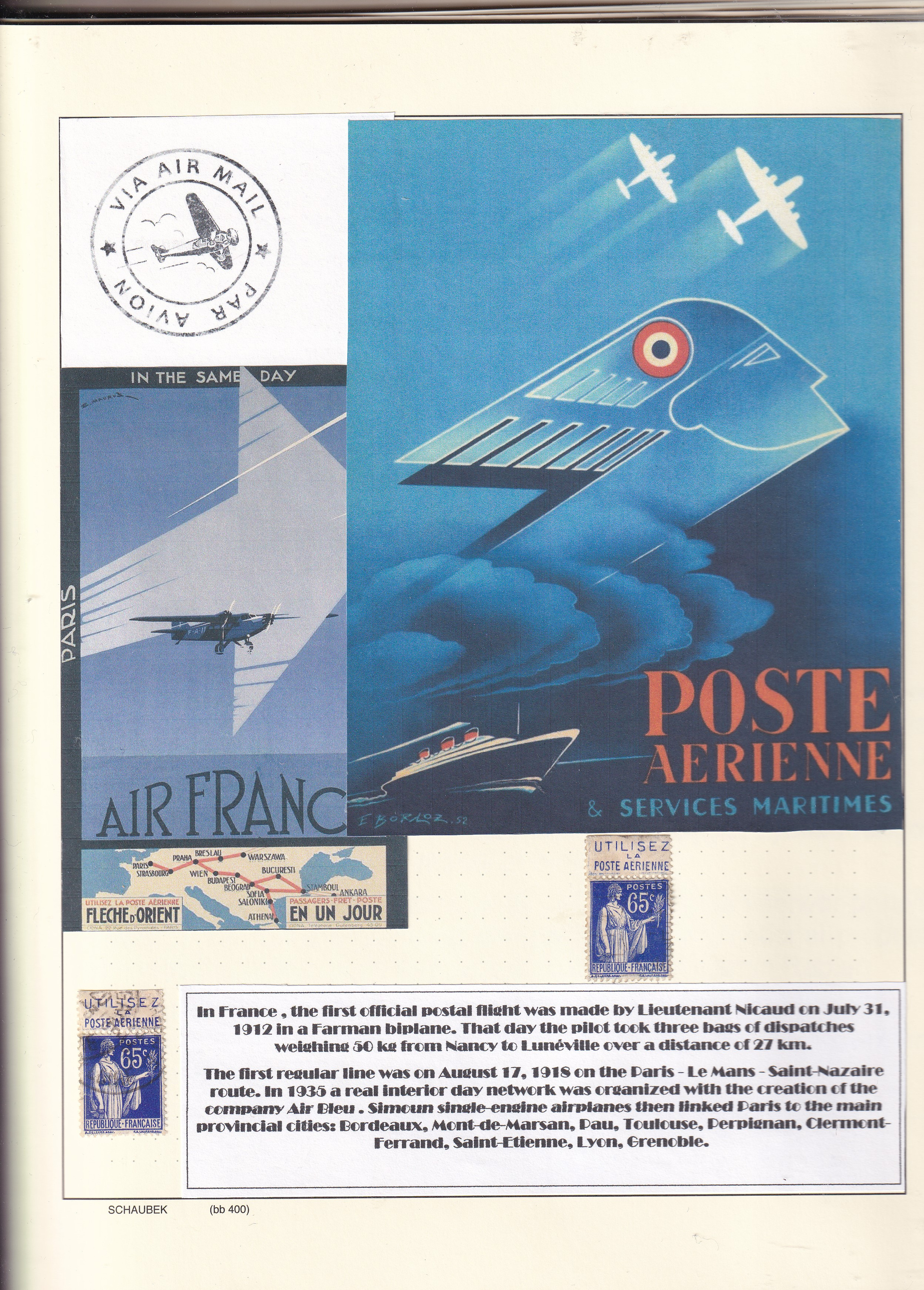 a poster with a fish and airplanes flying in the air