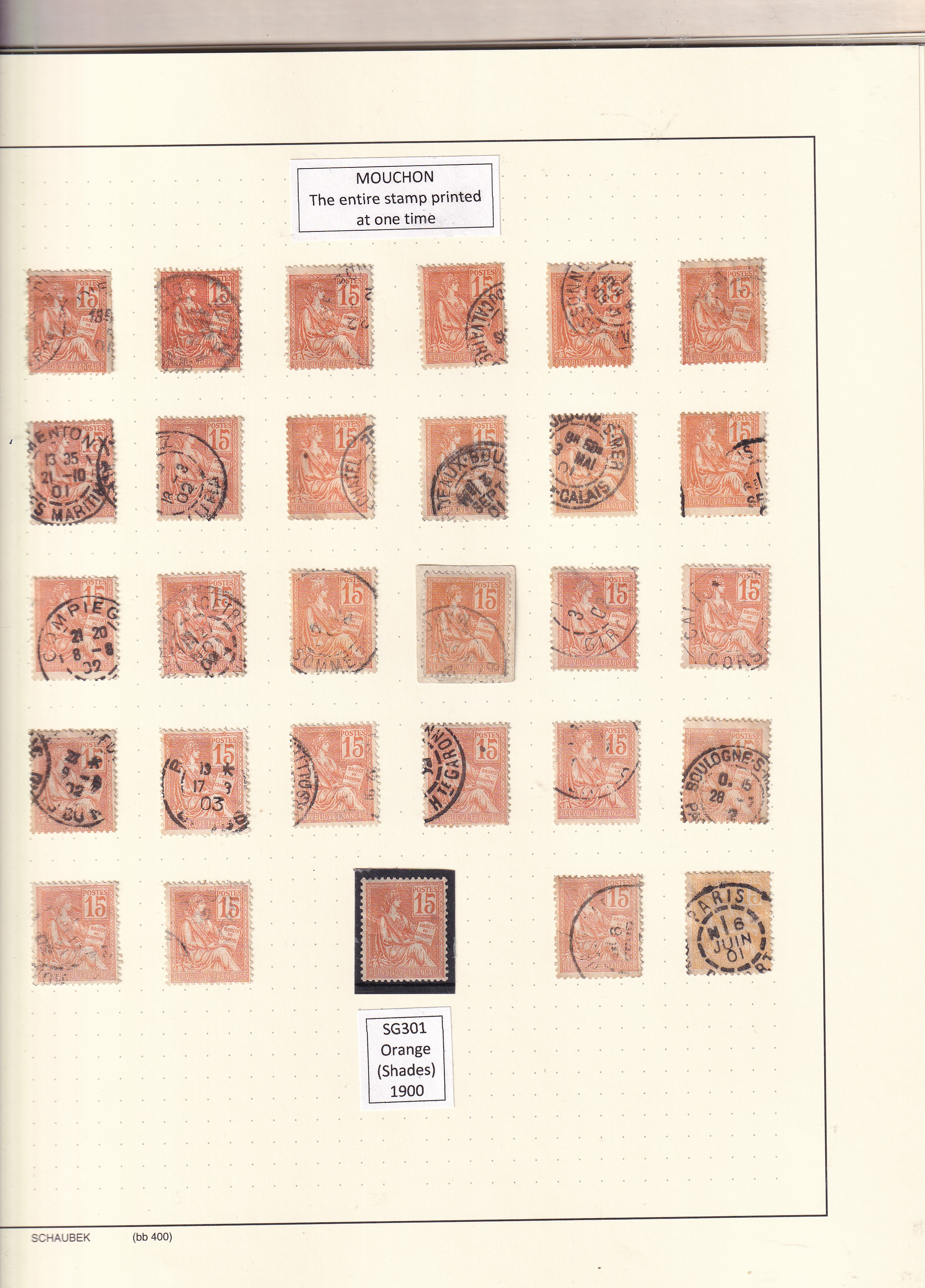 a collection of postage stamps