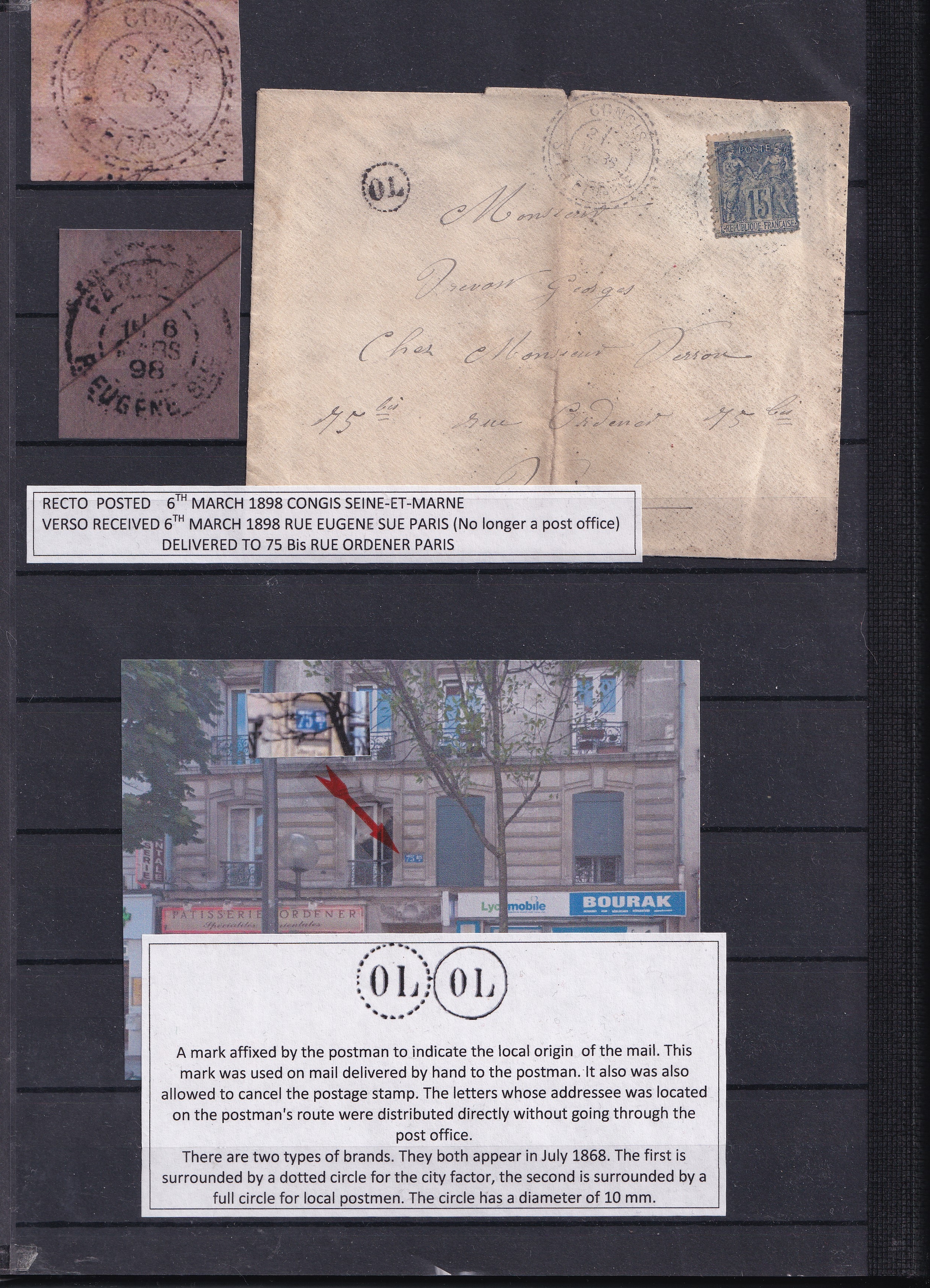 a collection of old letters and postcards