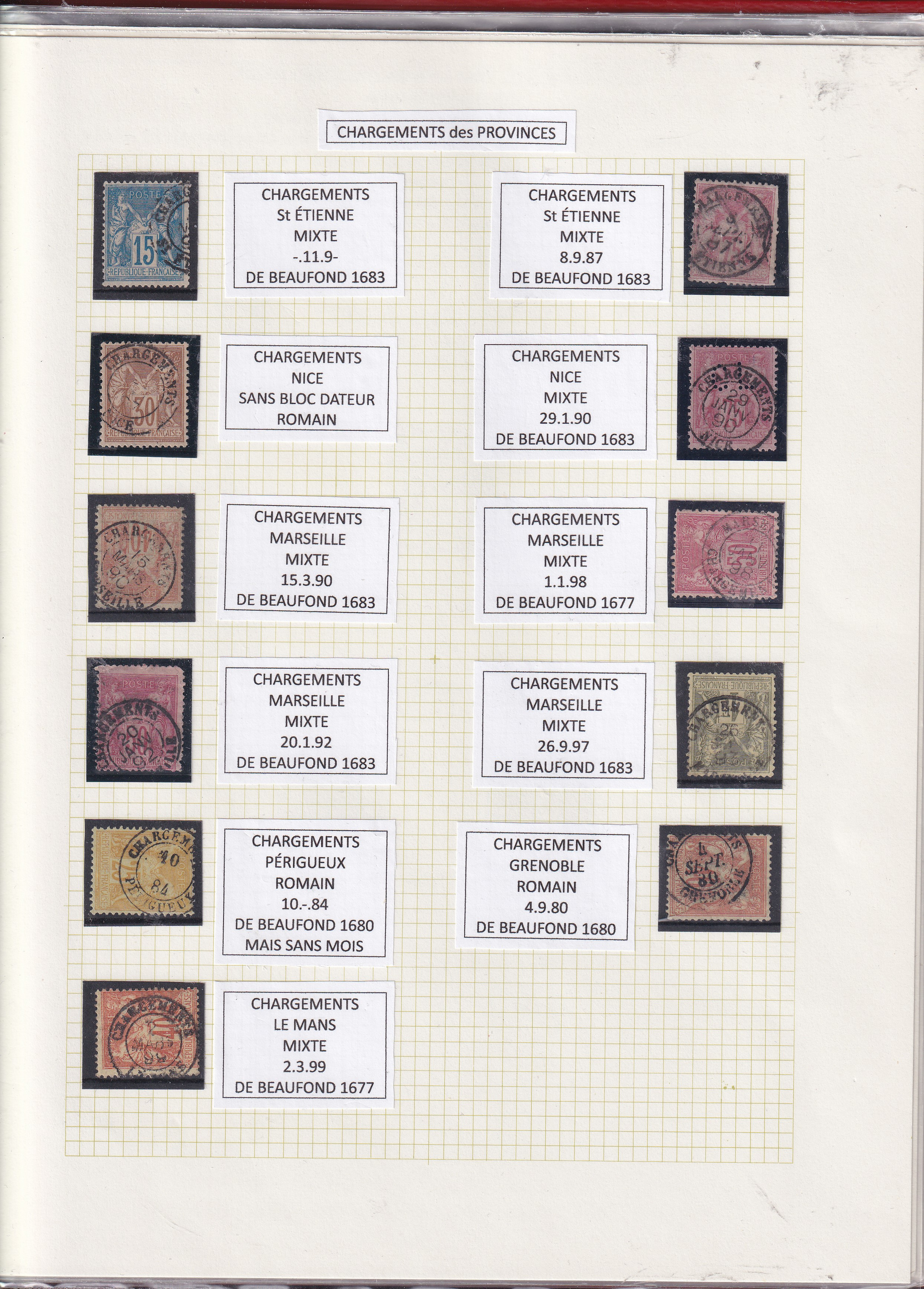 a collection of postage stamps