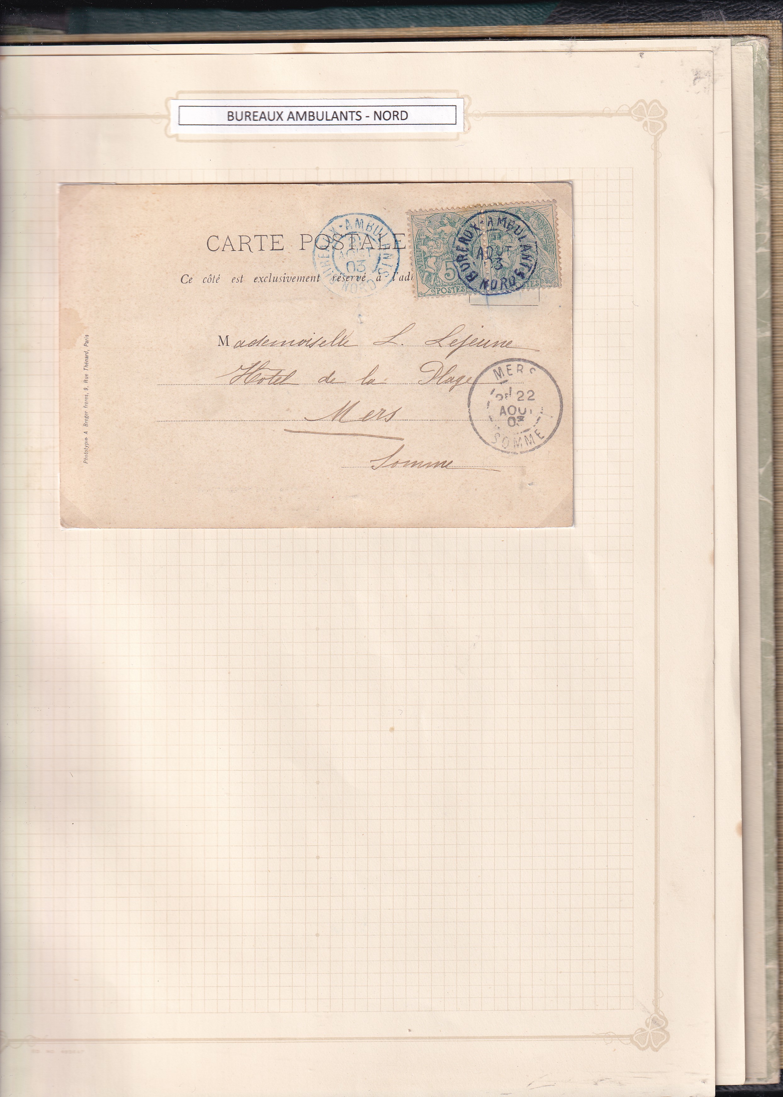 a piece of paper with stamps on it