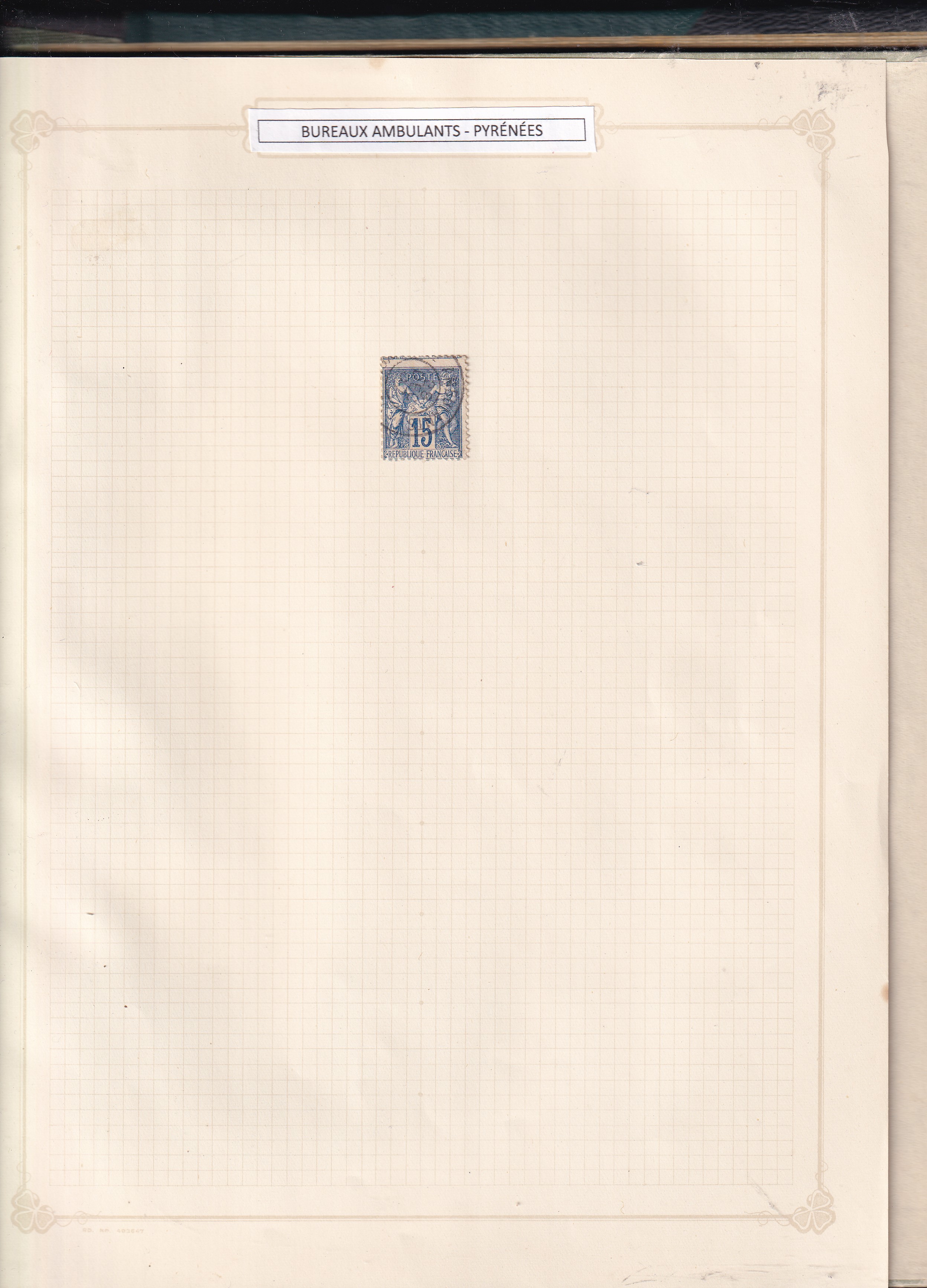 a piece of paper with a stamp on it