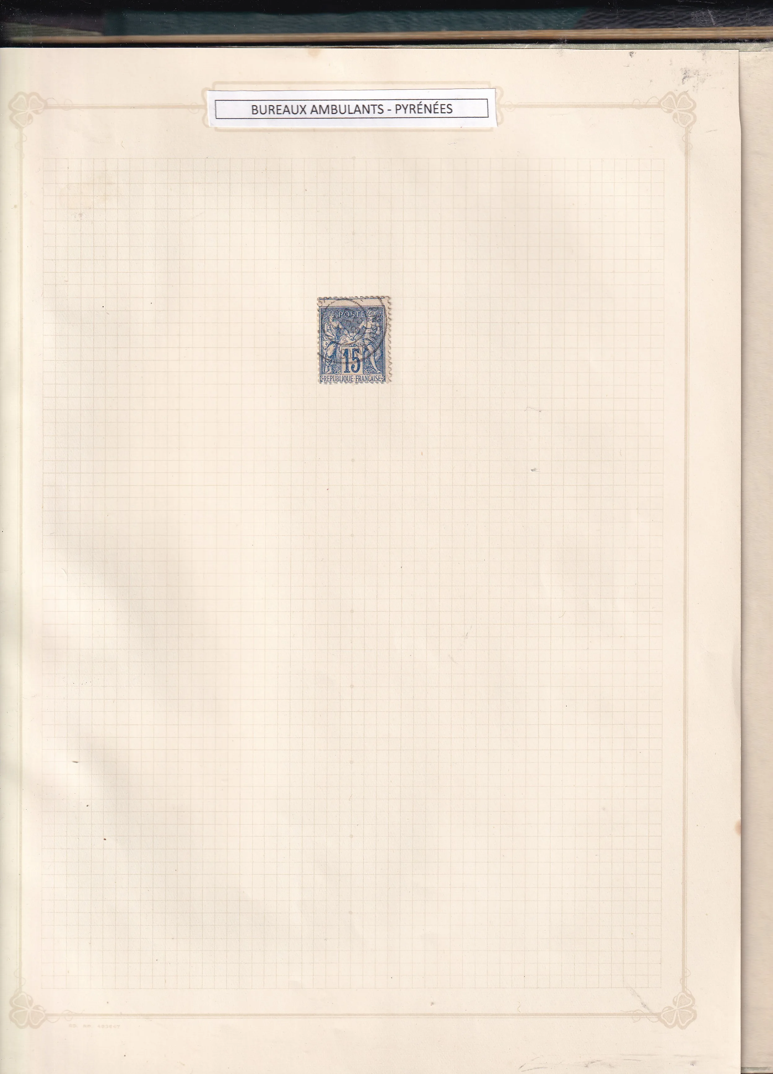a piece of paper with a stamp on it