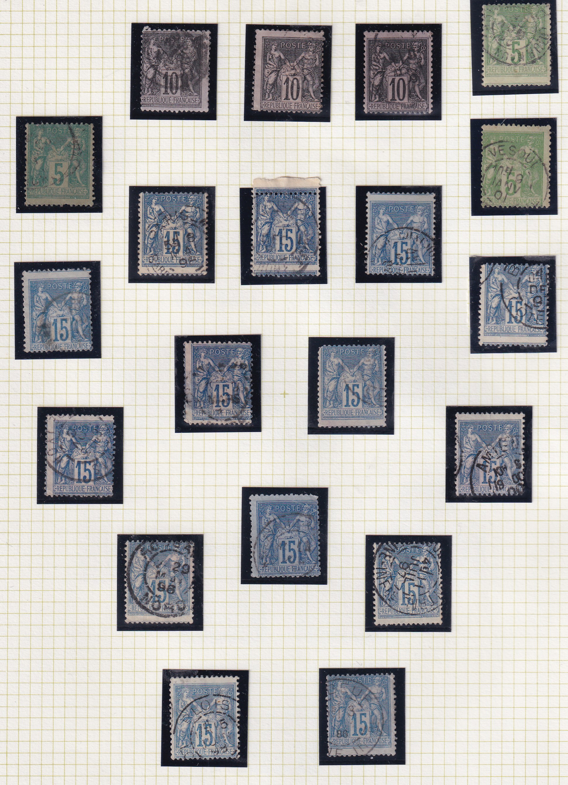 a collection of postage stamps