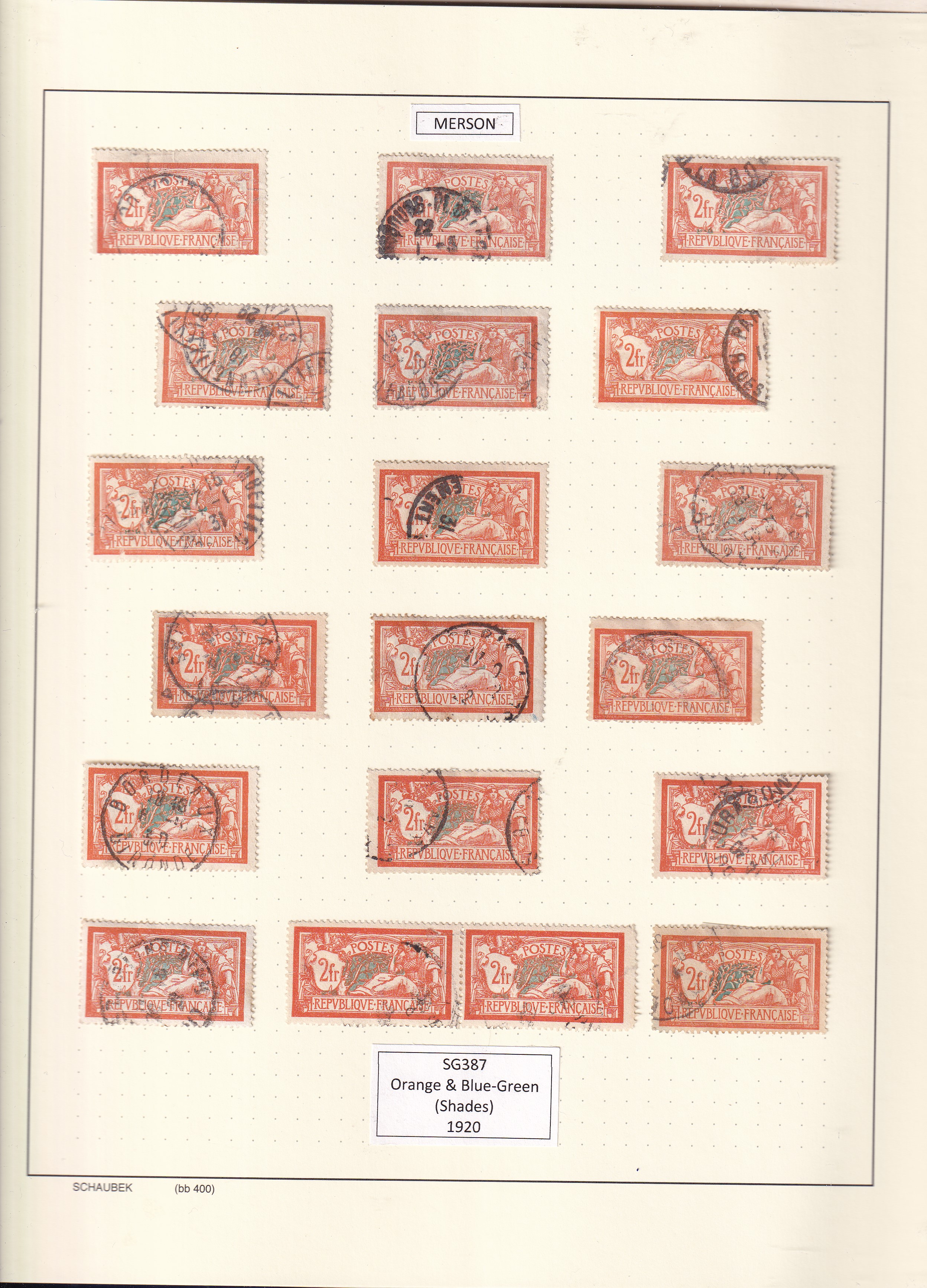 a collection of postage stamps